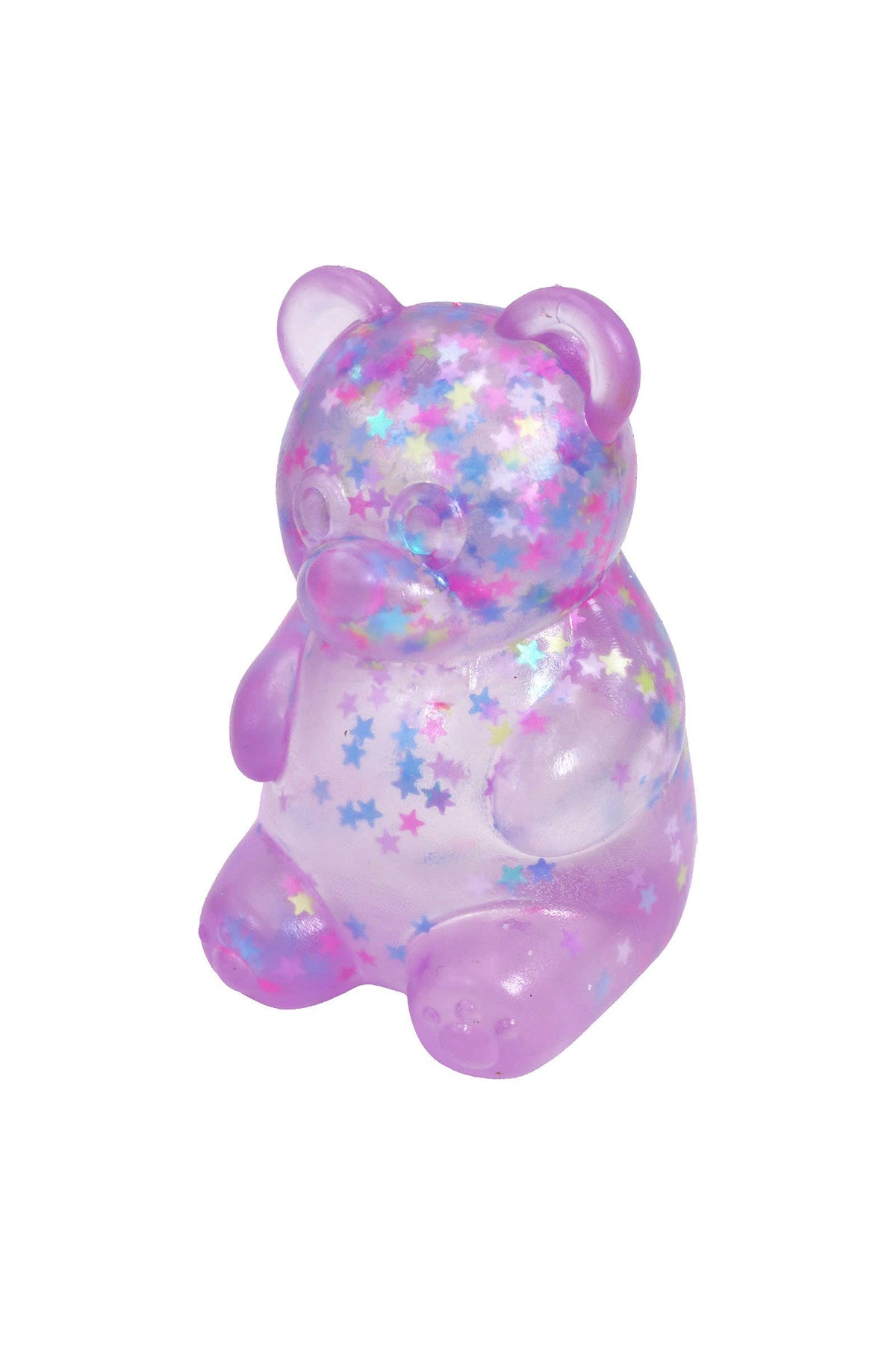 Star Confetti Teddy Bear Thick Maltose Putty Filled Squishy