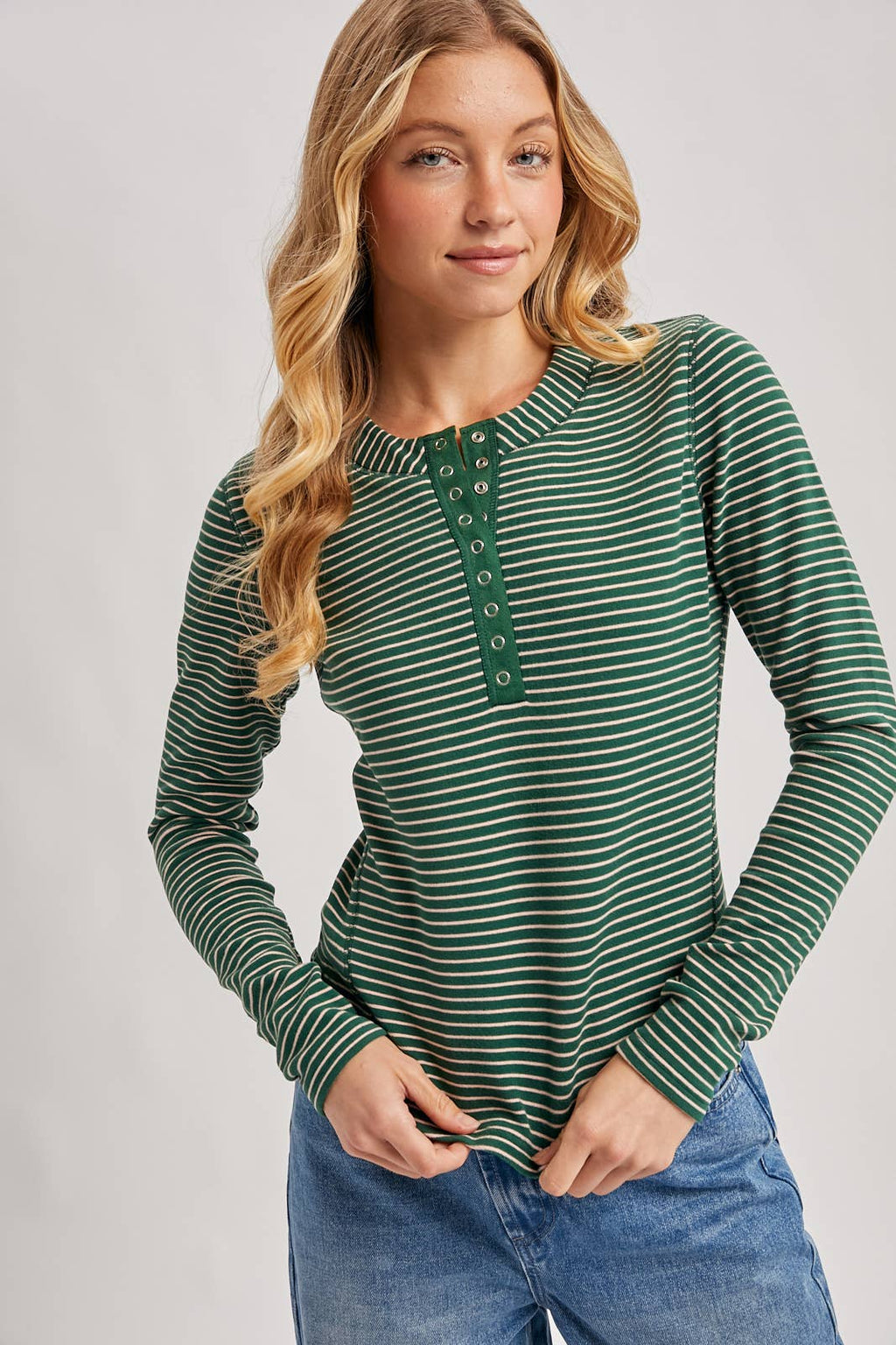 Striped Knit Long Sleeve