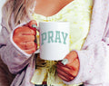 Coffee Cup … Pray Blue