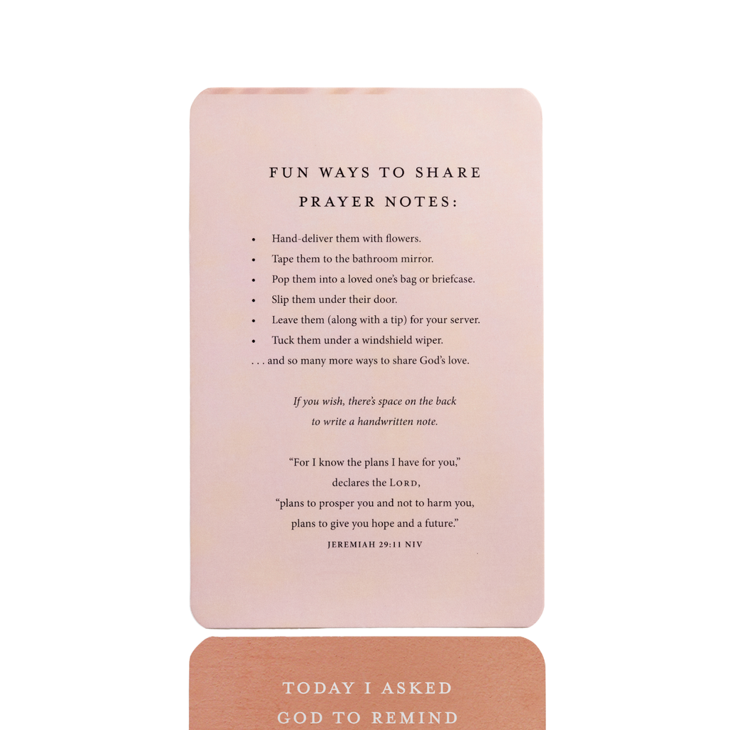 Prayers Pass-Along Notes