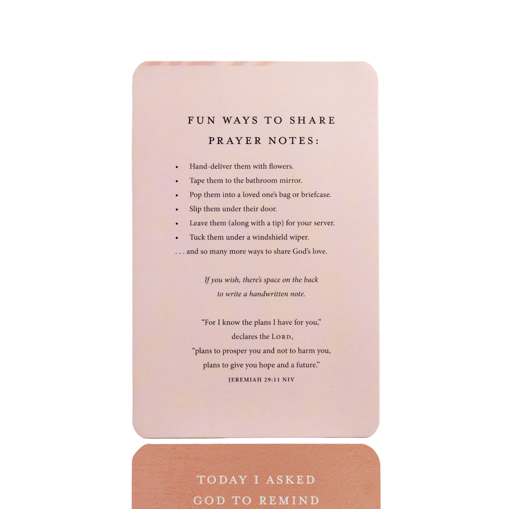 Prayers Pass-Along Notes