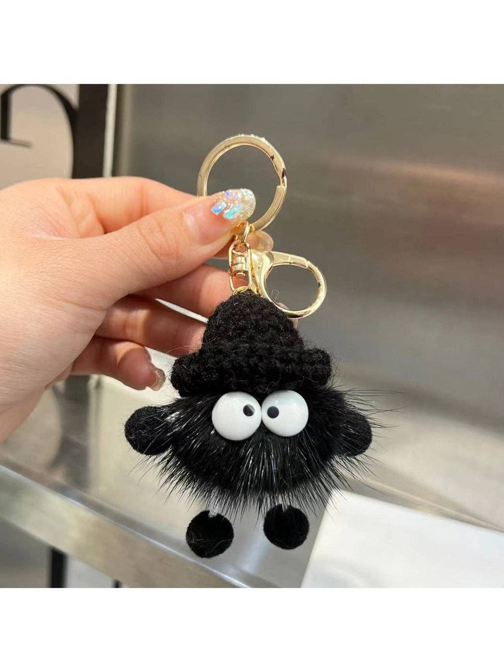 Adorable Soot Ball Plush Keychain
