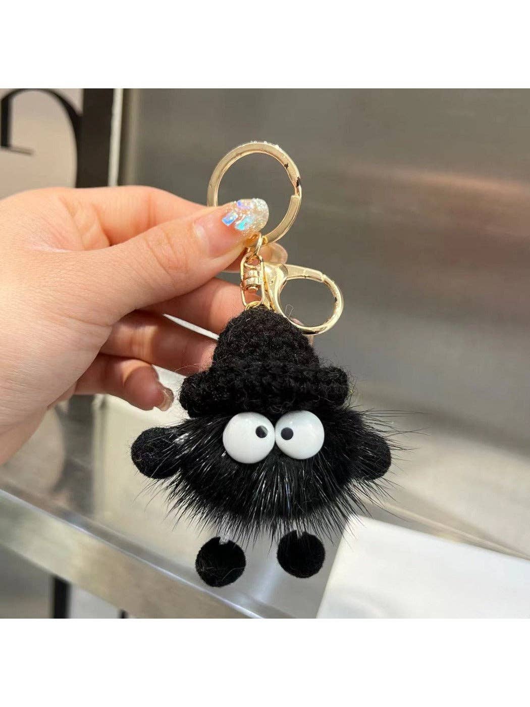 Adorable Soot Ball Plush Keychain