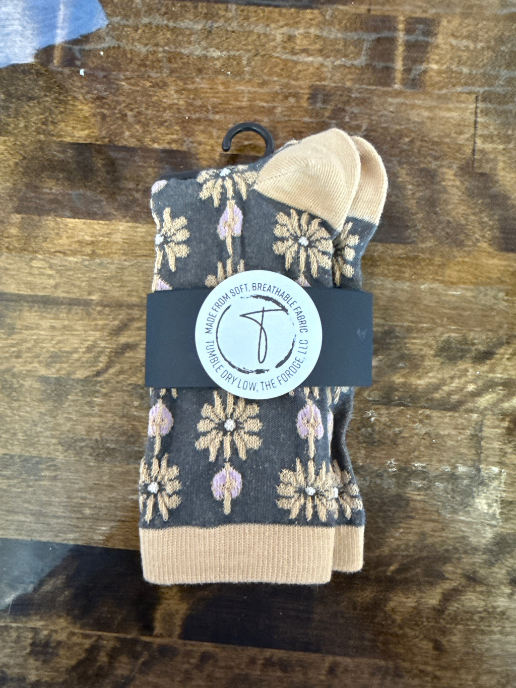Ladies Vintage Floral Jacquard Socks