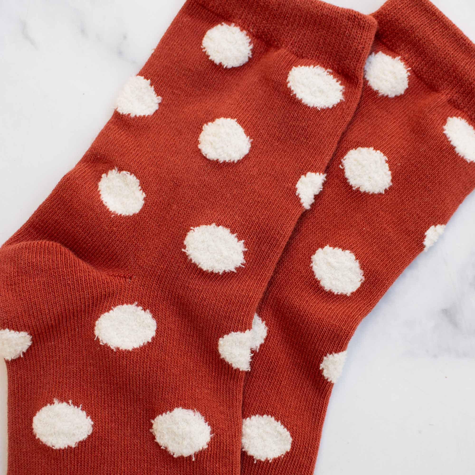 Women's Polka Dots Puff Casual Socks … Premium