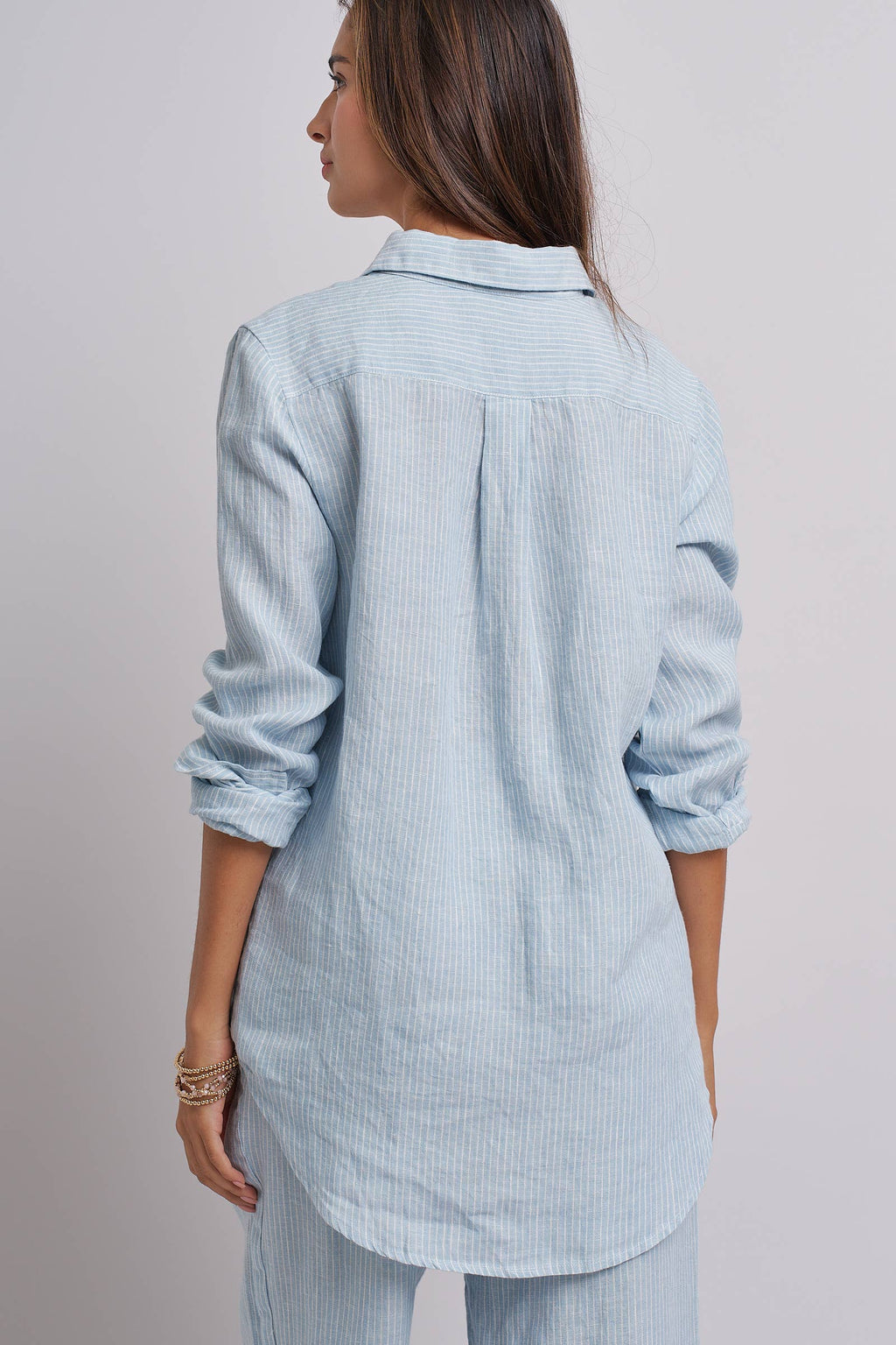 Linen Long Sleeve Button-Down Shirt