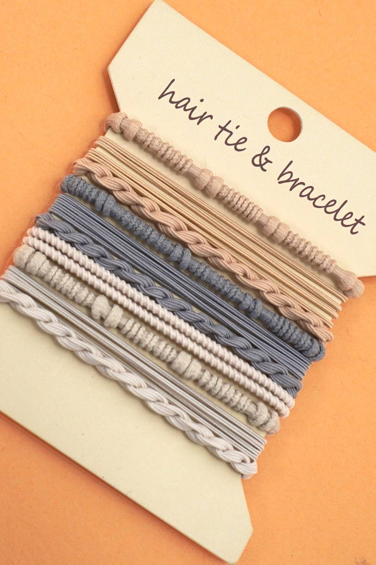 Boho Multi-Style Hair Tie Bracelet Set