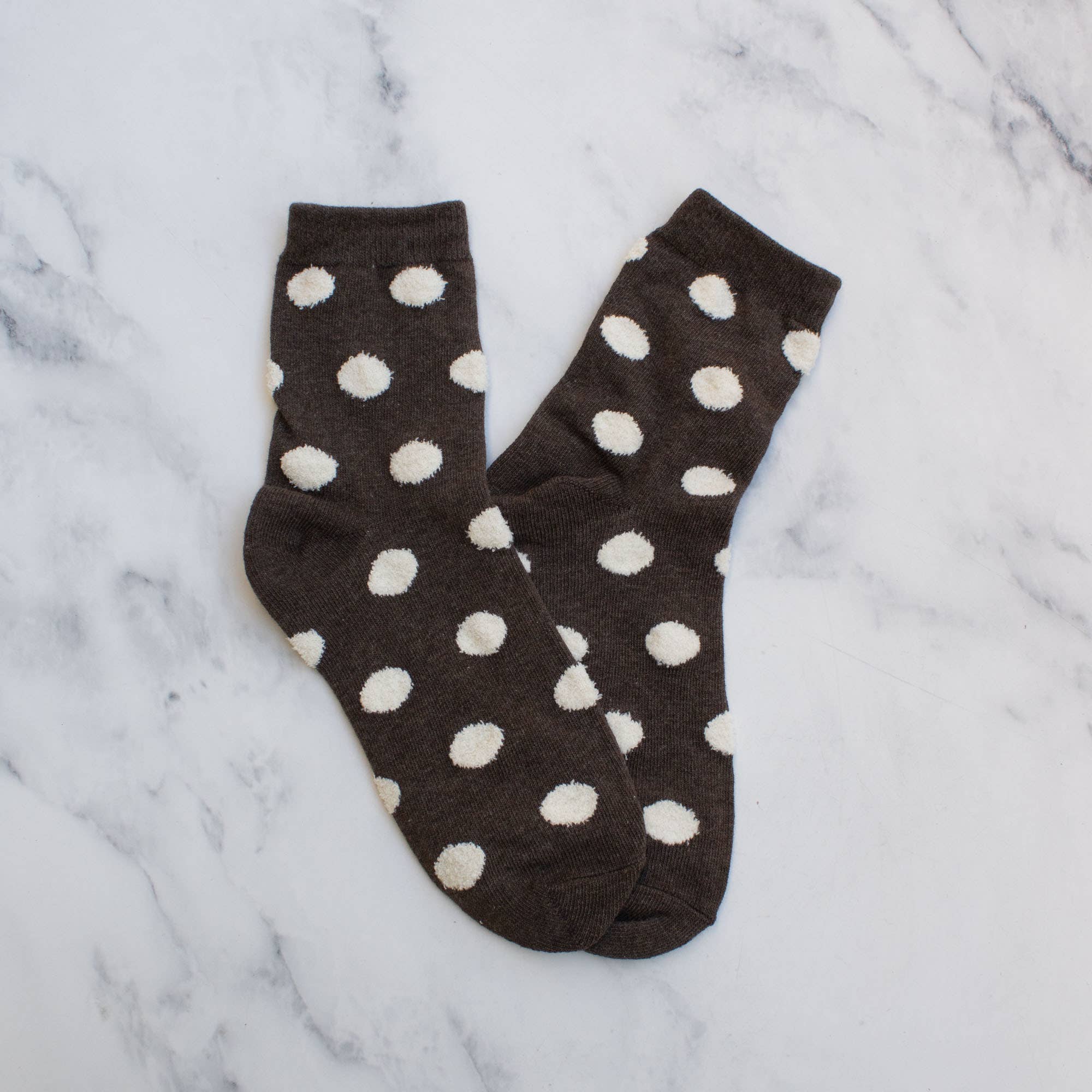 Women's Polka Dots Puff Casual Socks … Premium