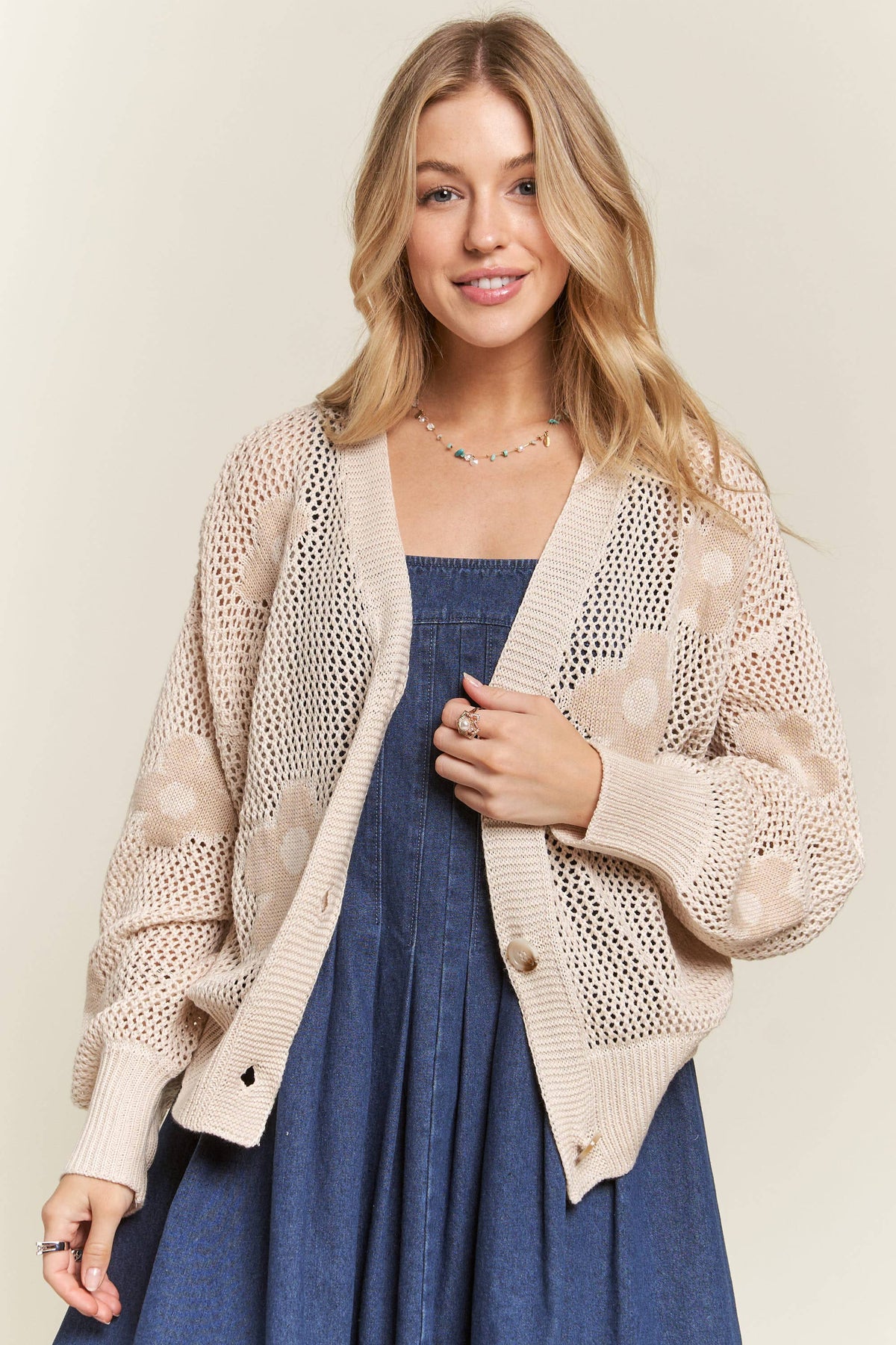FLORAL SWEATER CARDIGAN