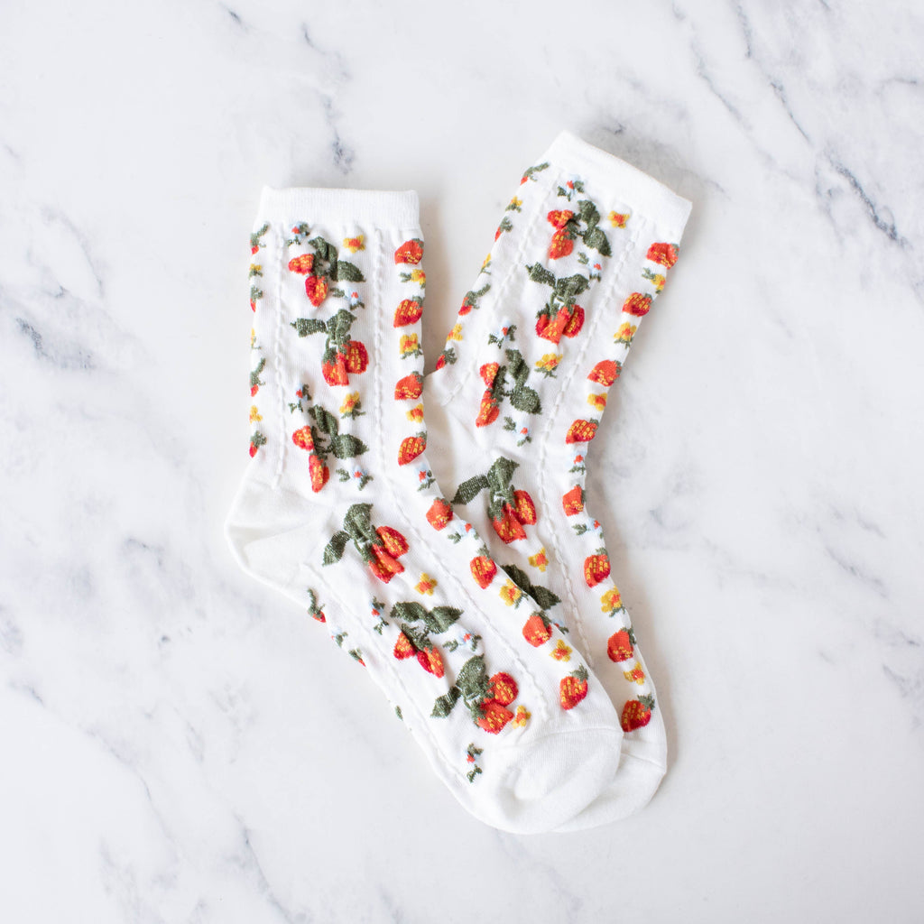 Strawberry Farm Casual Socks