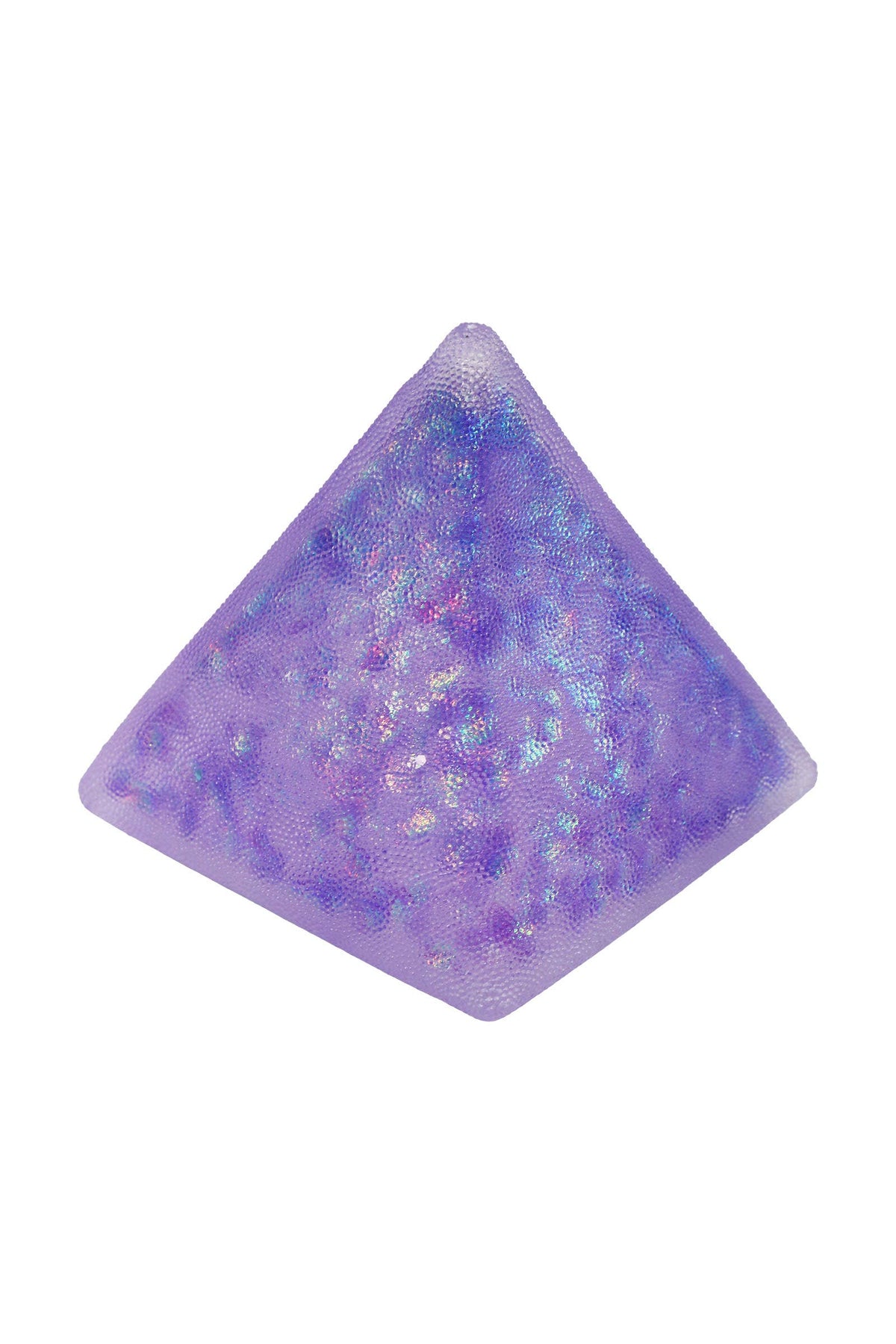 Textured Glittery Pyramid Squishy