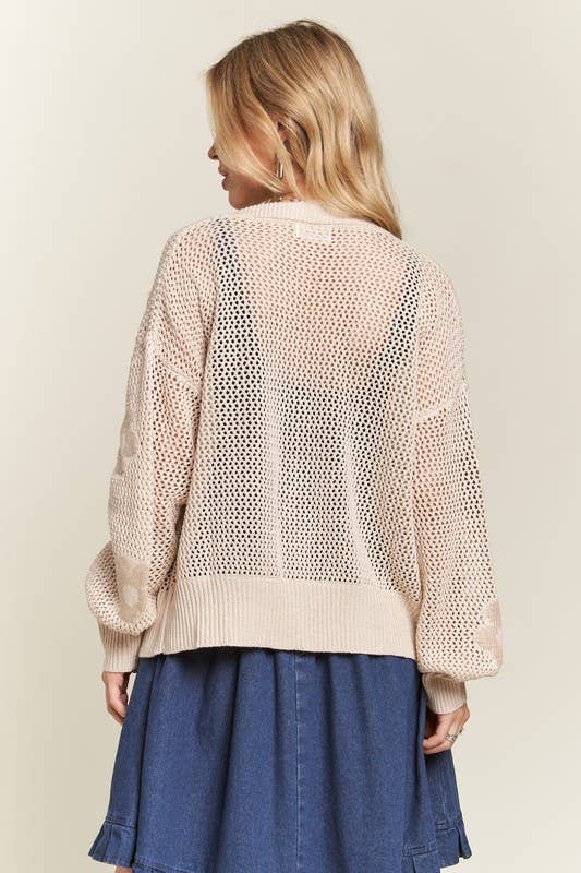 FLORAL SWEATER CARDIGAN