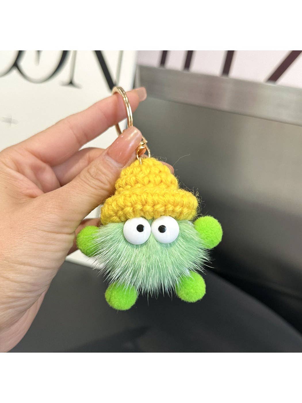 Adorable Soot Ball Plush Keychain