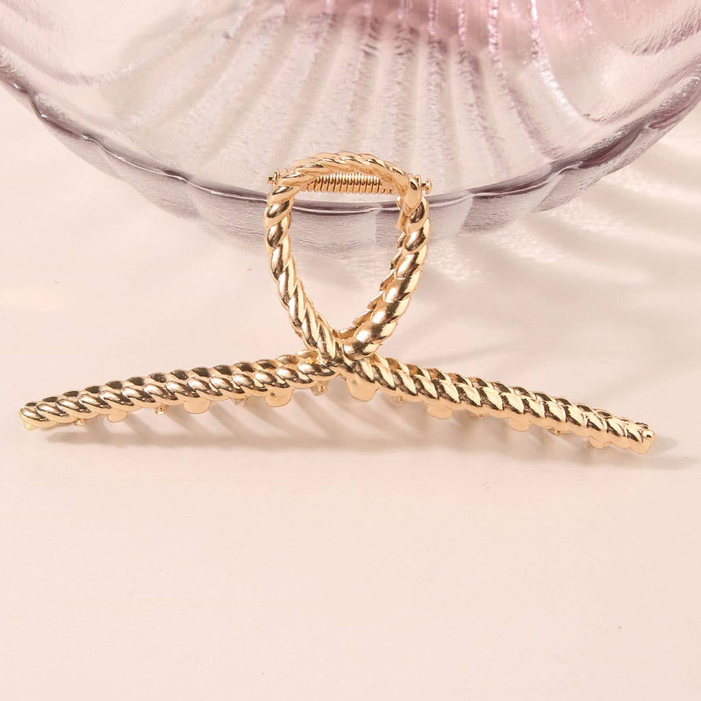 Gold Metal Hair Claws