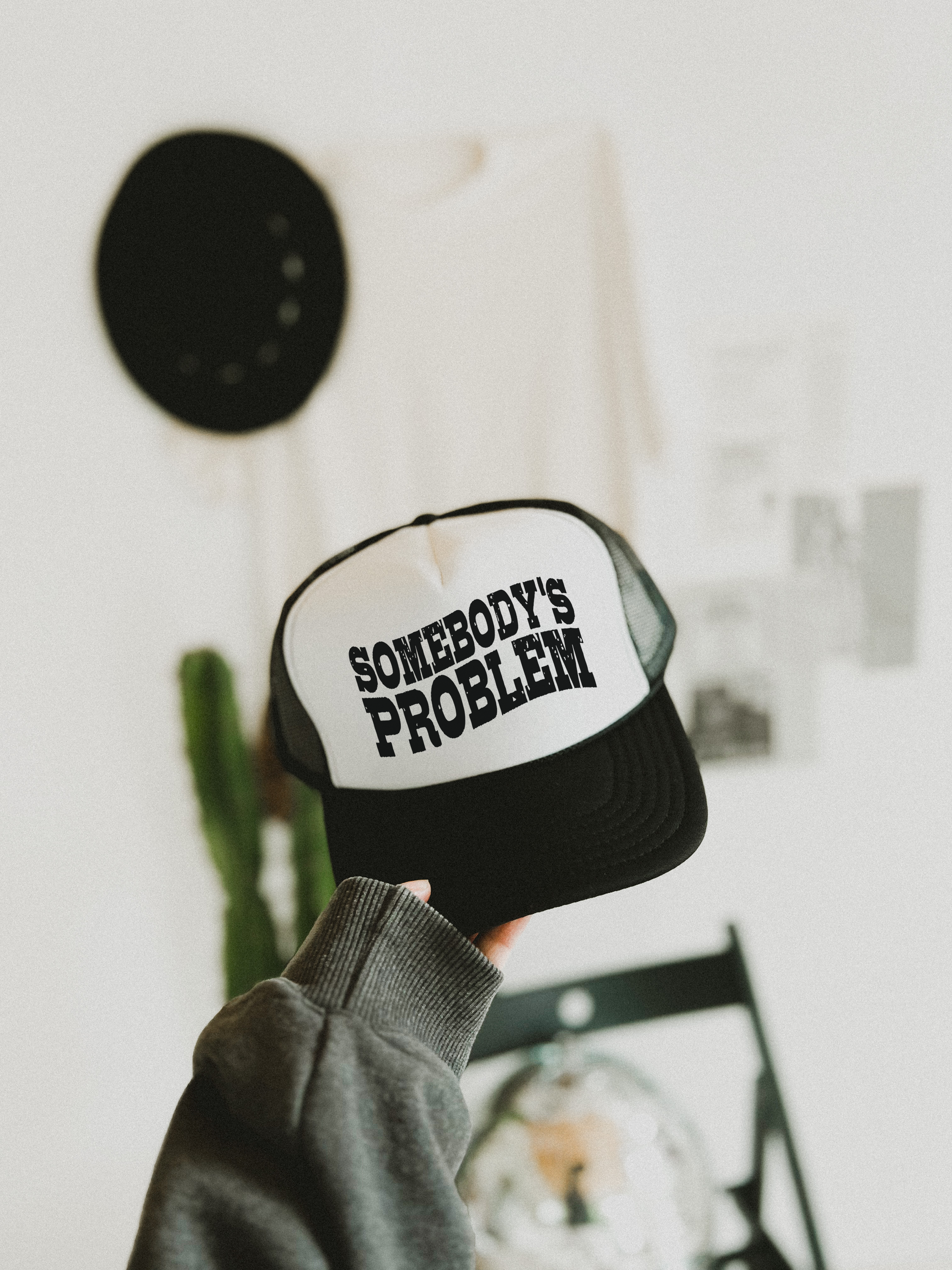 Trucker Hat, Somebody's Problem, Trendy Trucker Hats, Summer