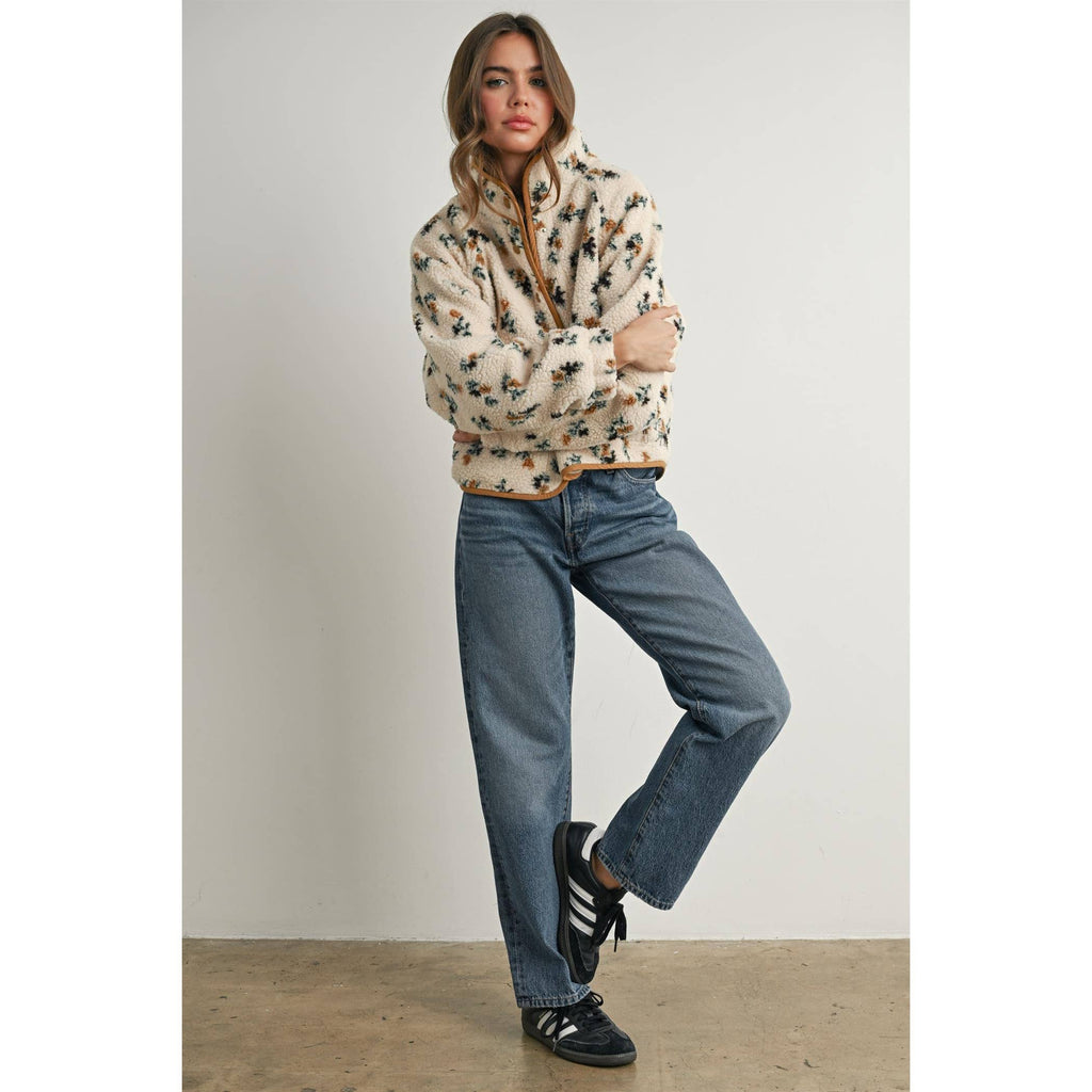 Floral Fleece Jacket