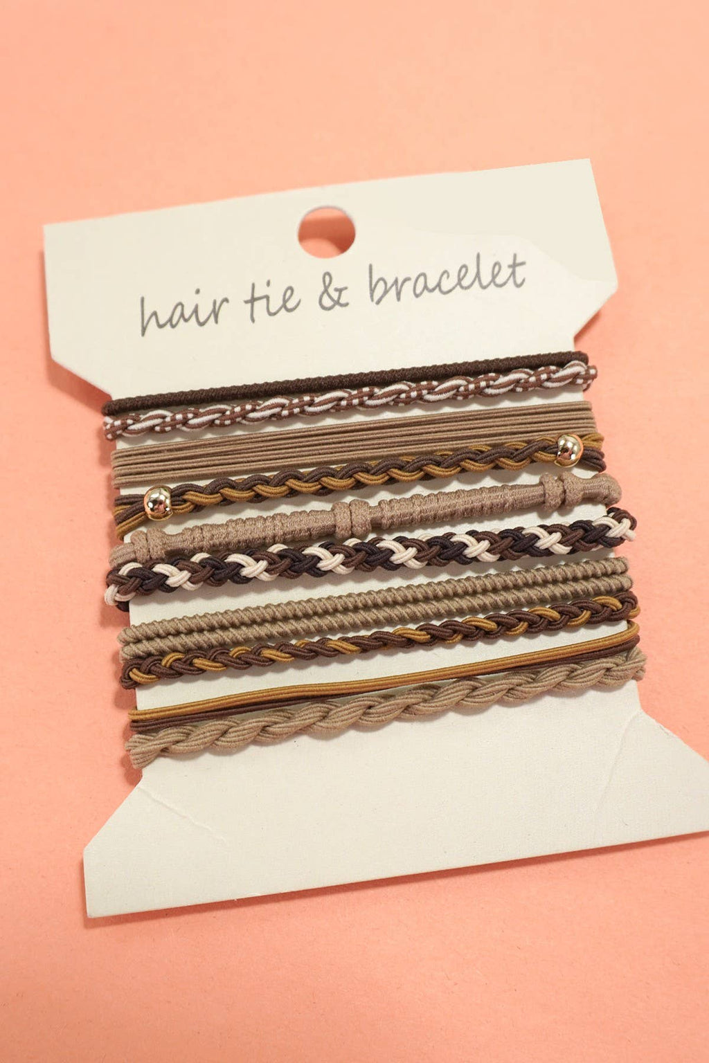 Boho Multi-Style Hair Tie Bracelet Set