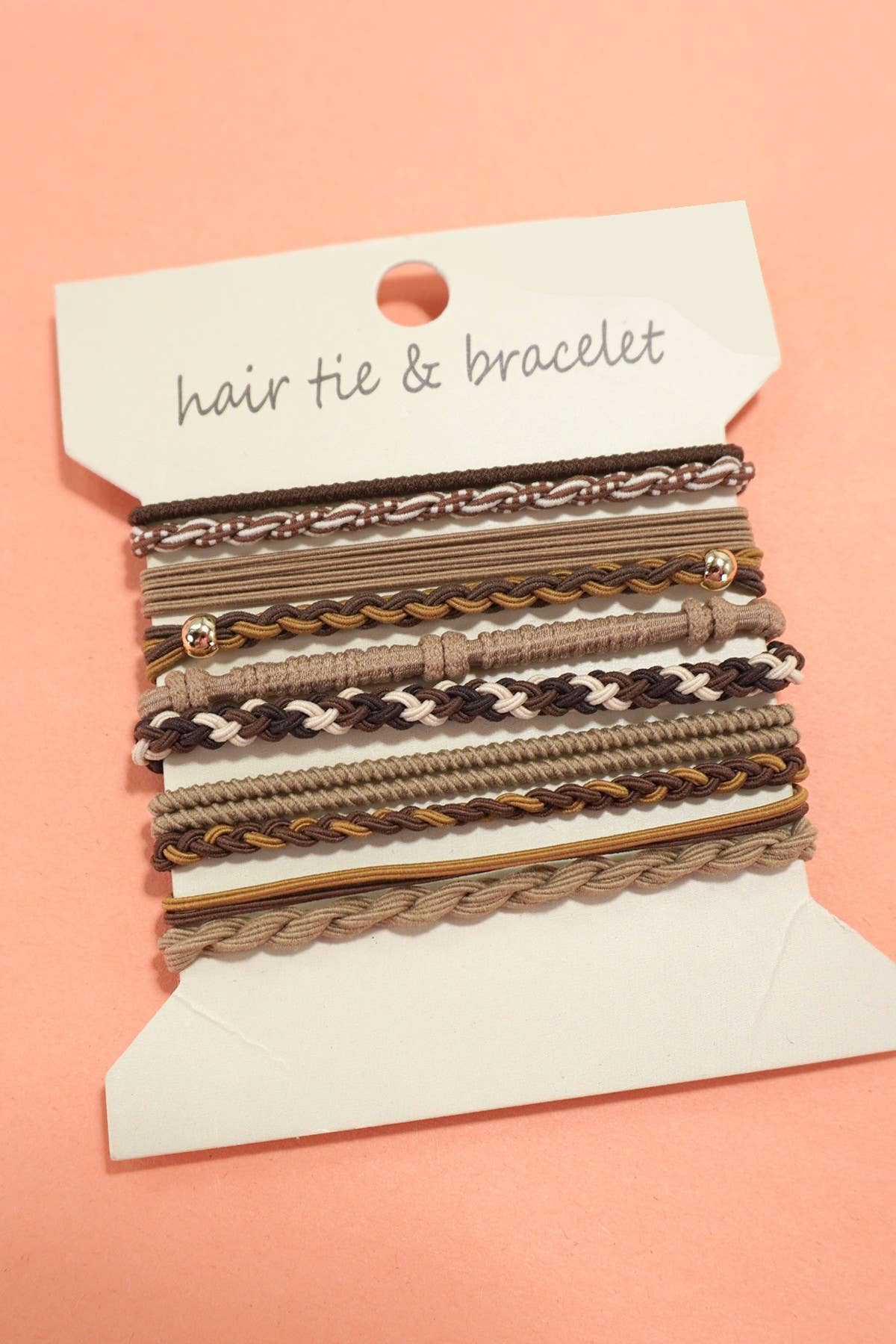 Boho Multi-Style Hair Tie Bracelet Set