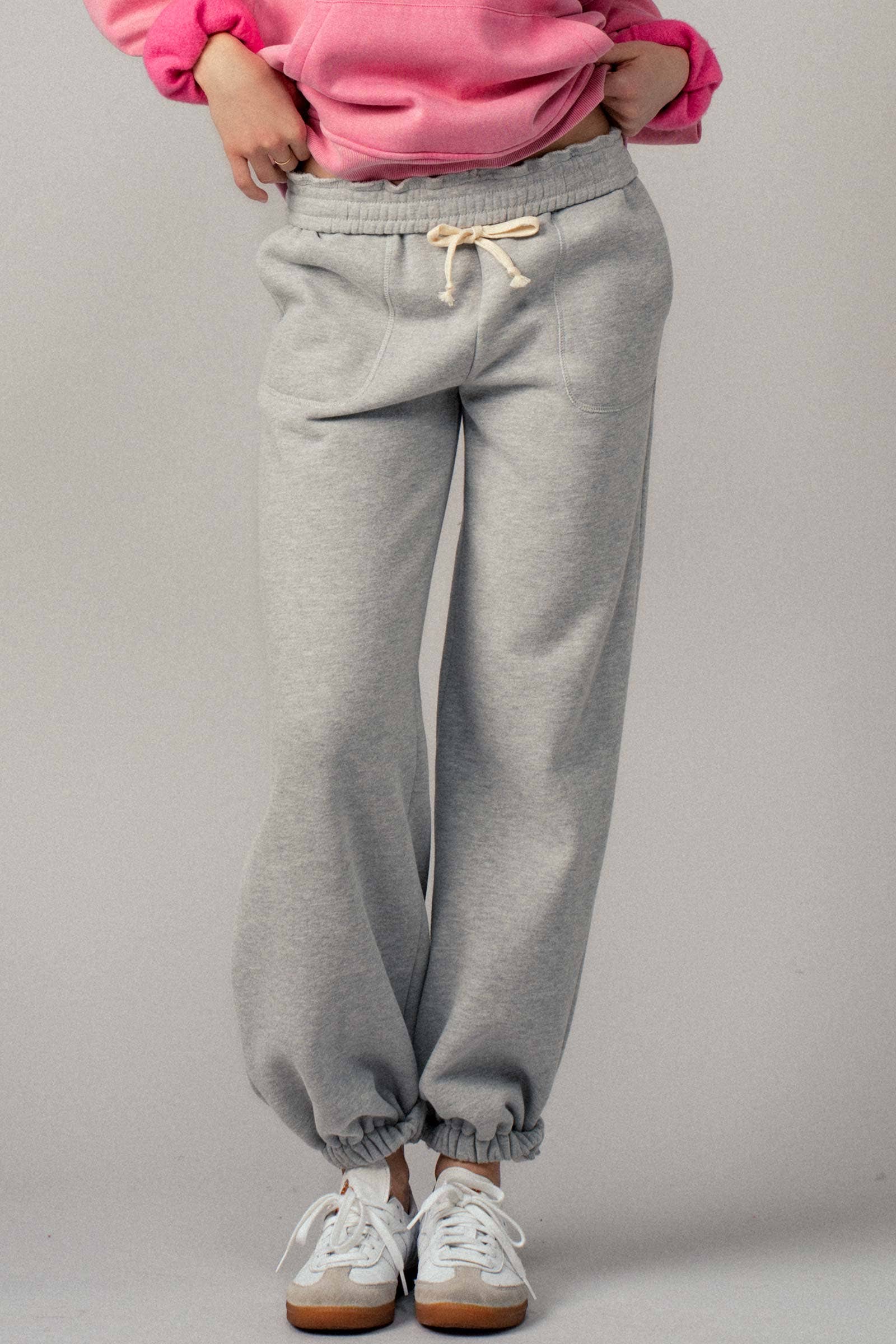 Elastic Drawstring Cotton Sweatpant