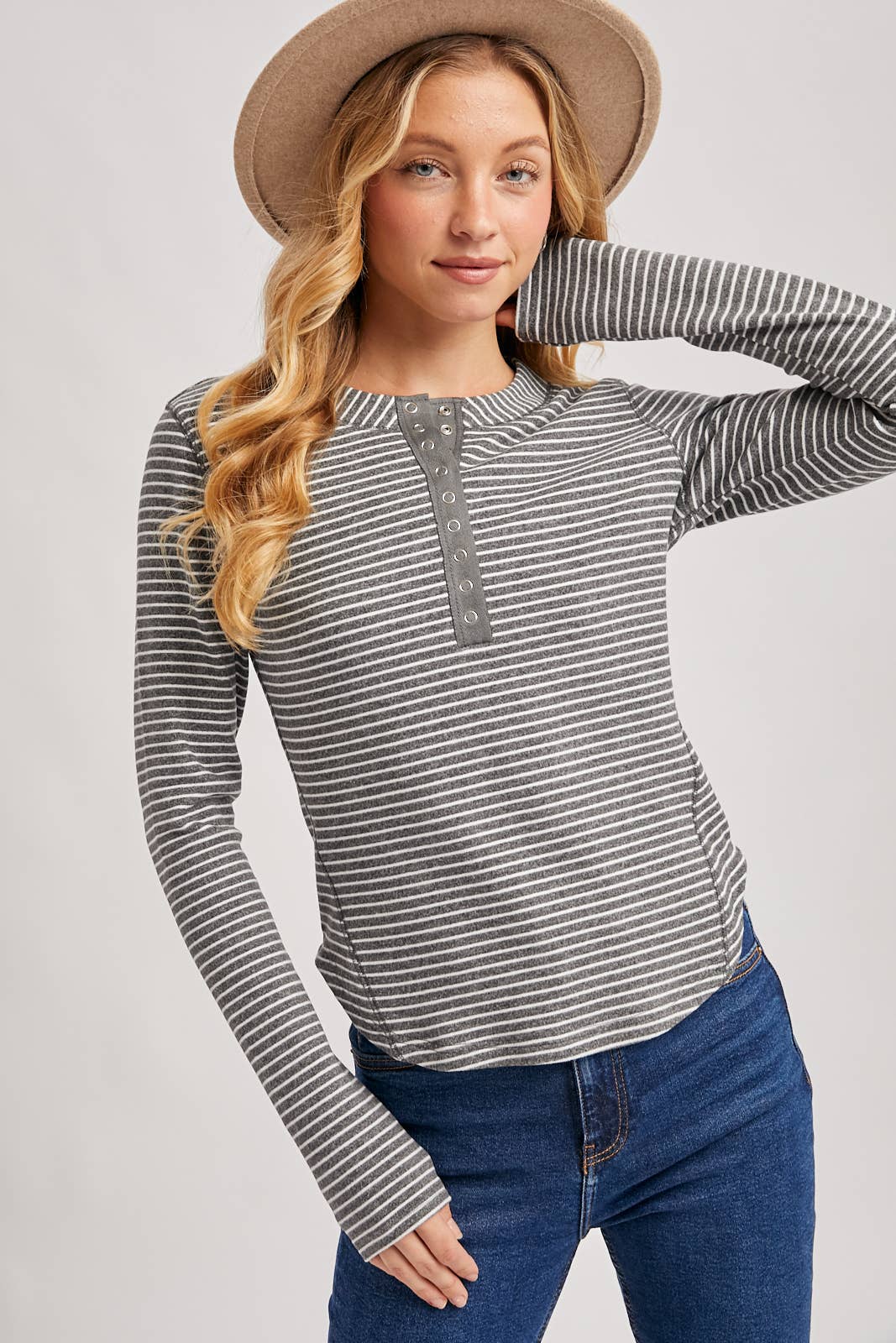 Striped Knit Long Sleeve