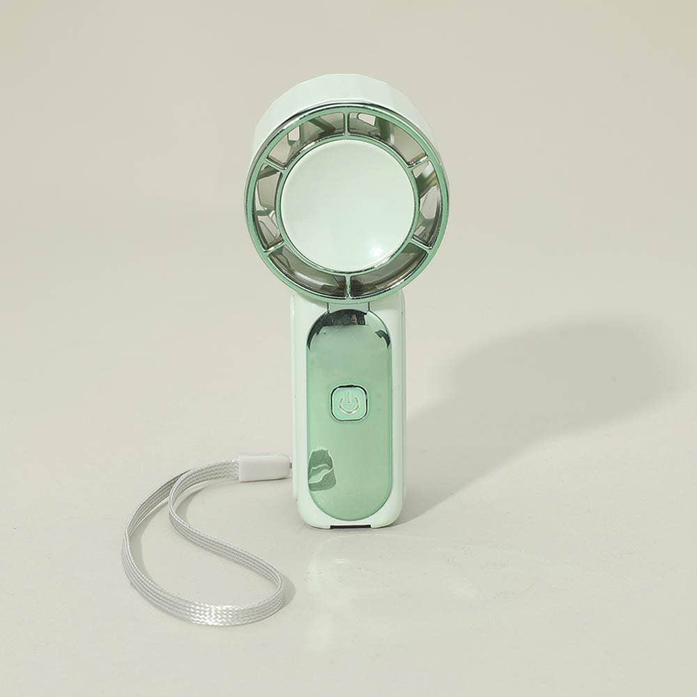 Light Up Digital Display Portable Handheld Mini Fan