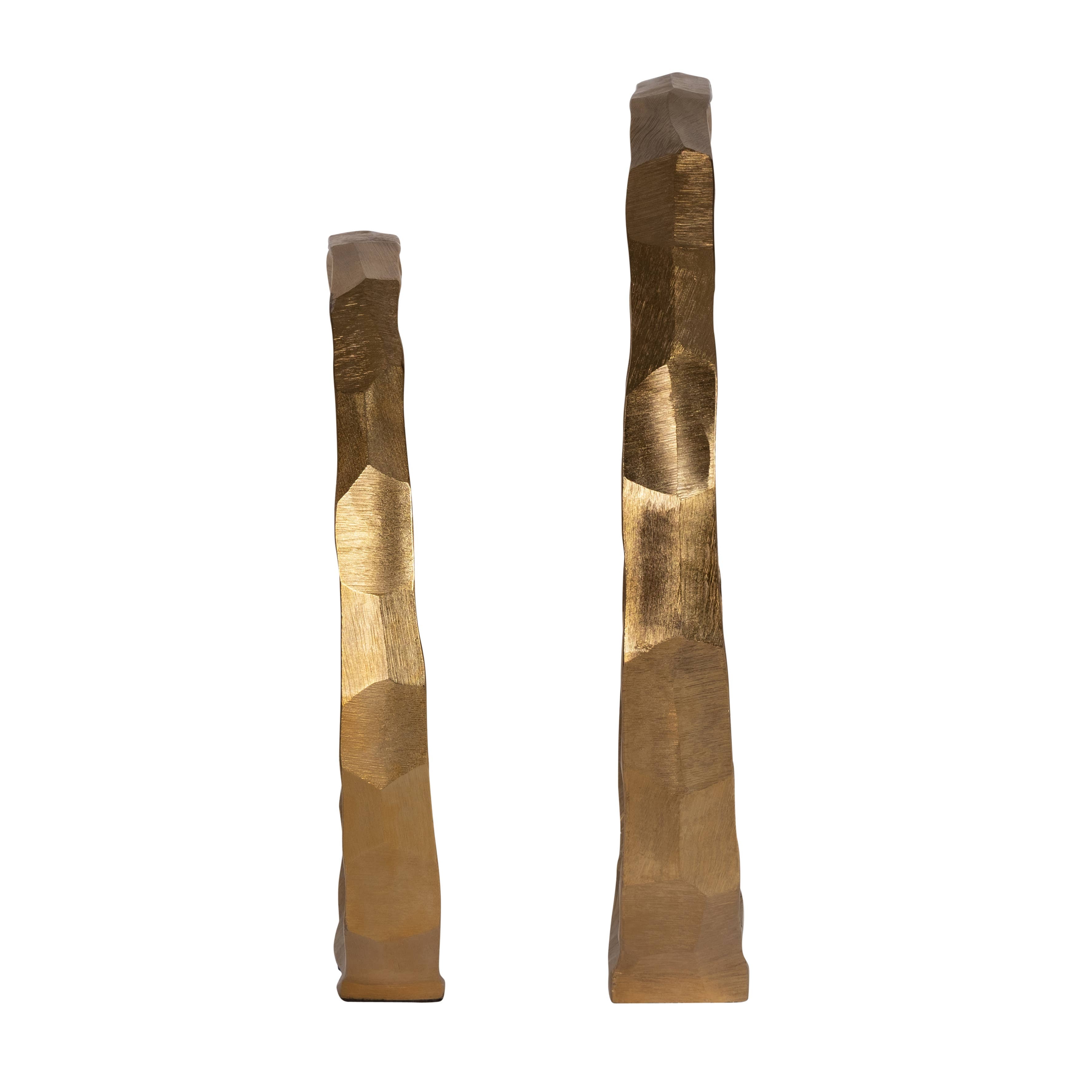 Decorative Rings - Gold Metal Hammered, 14/16 in.