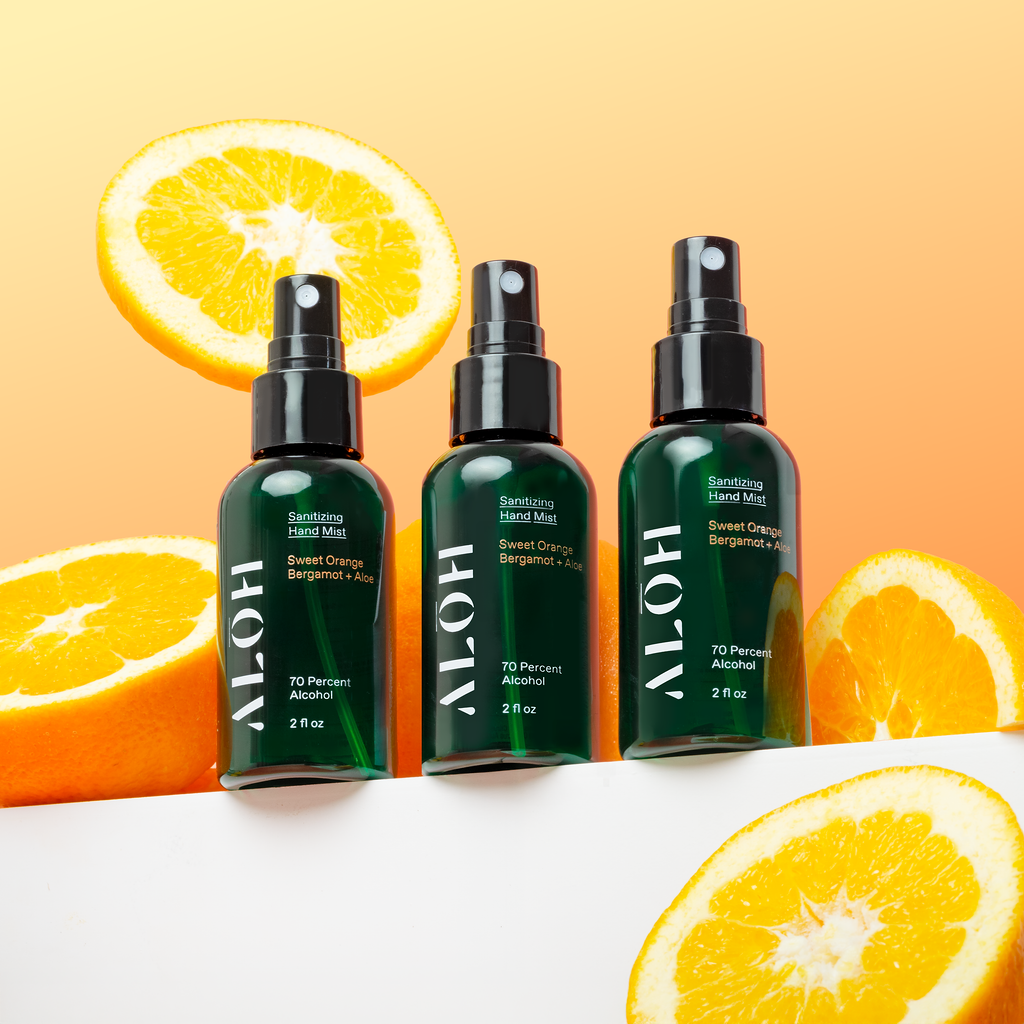 Hand Sanitizing Mist - Sweet Orange Bergamot + Aloe 2oz 