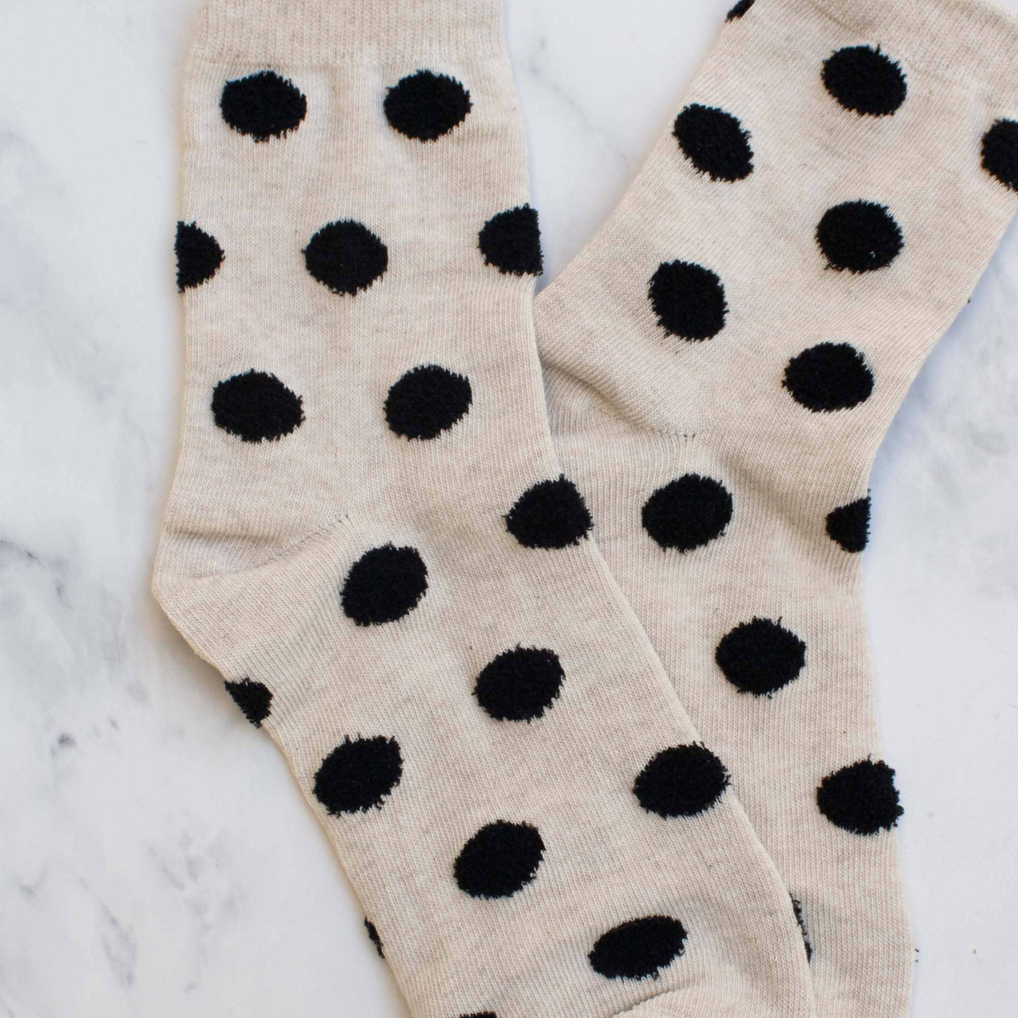 Women's Polka Dots Puff Casual Socks … Premium