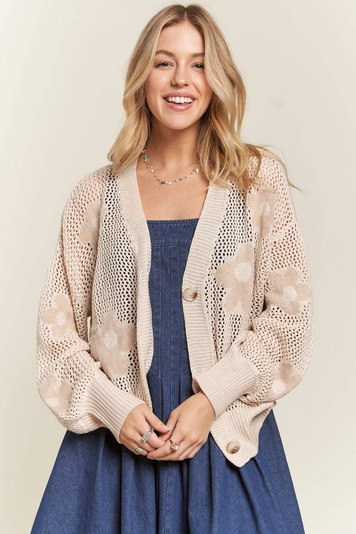 FLORAL SWEATER CARDIGAN
