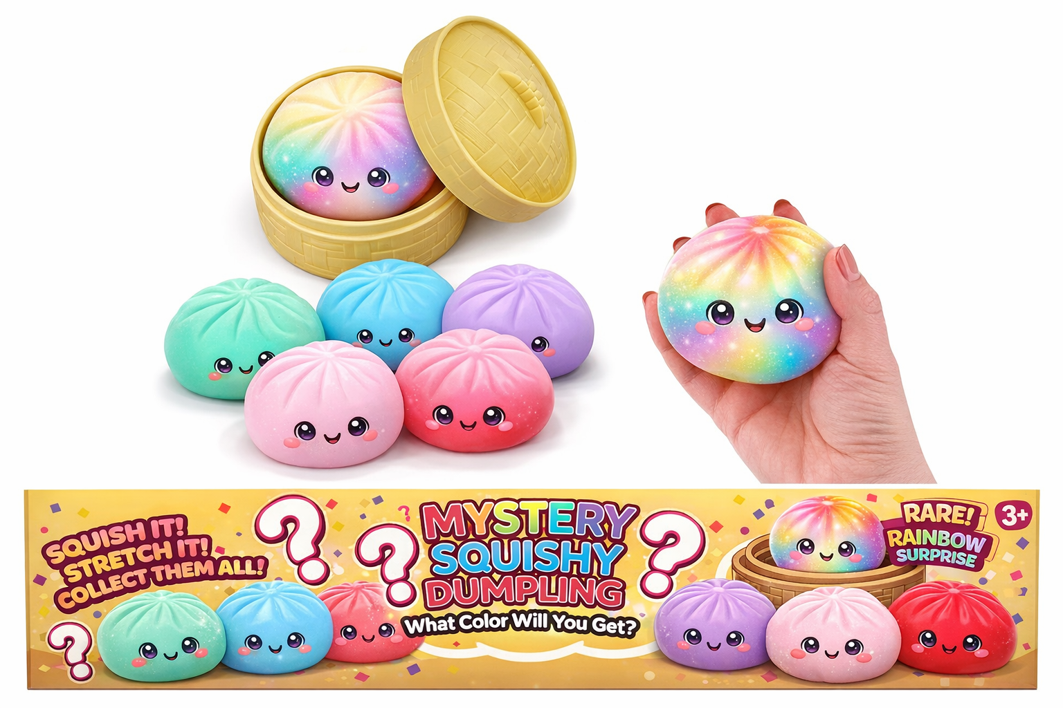 4" Mystery Squishy Dumpling
