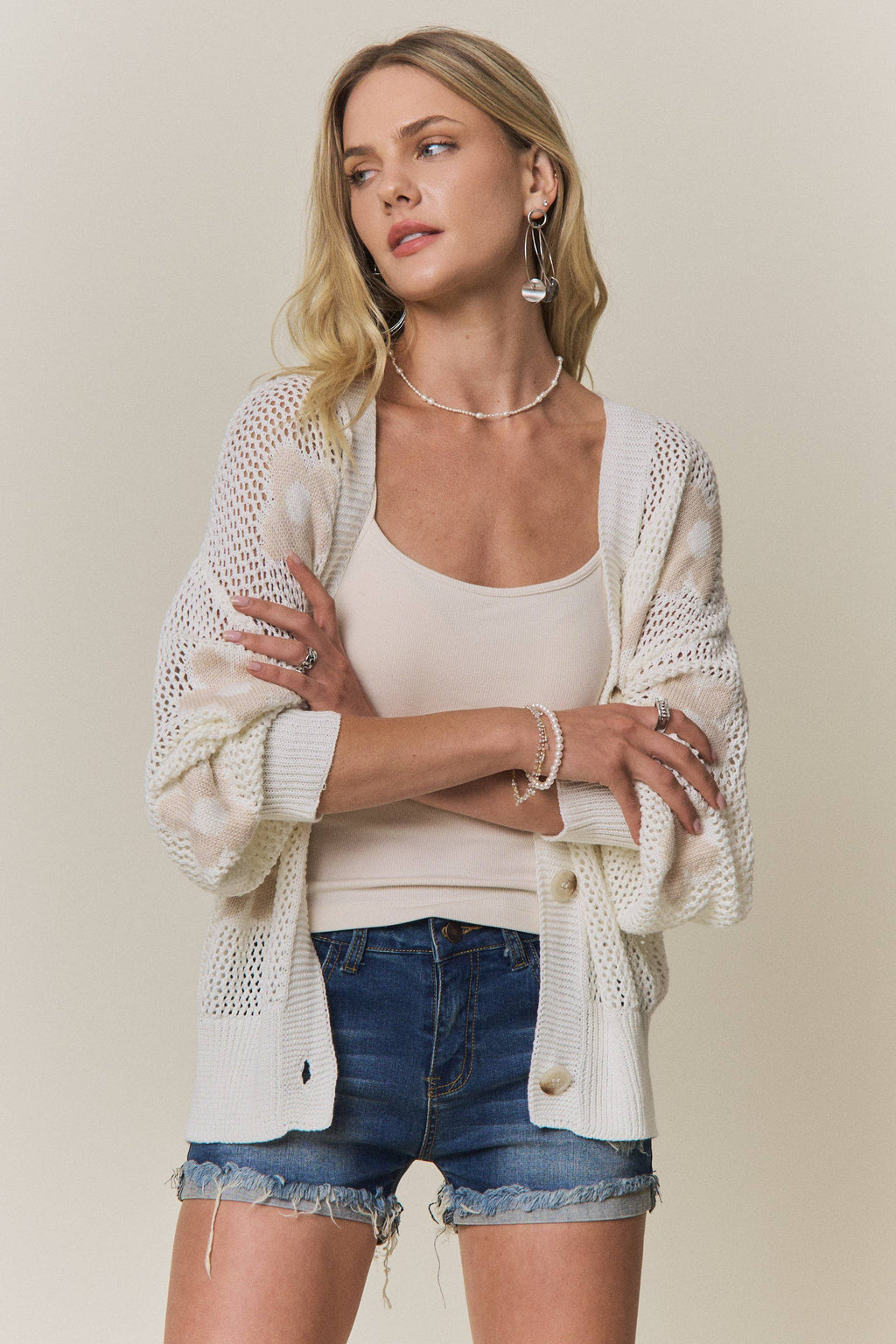 FLORAL SWEATER CARDIGAN