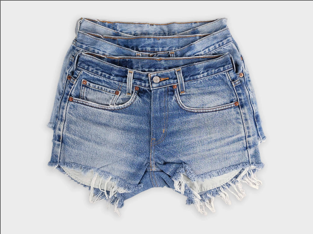 Low-Rise Levi Denim Shorts
