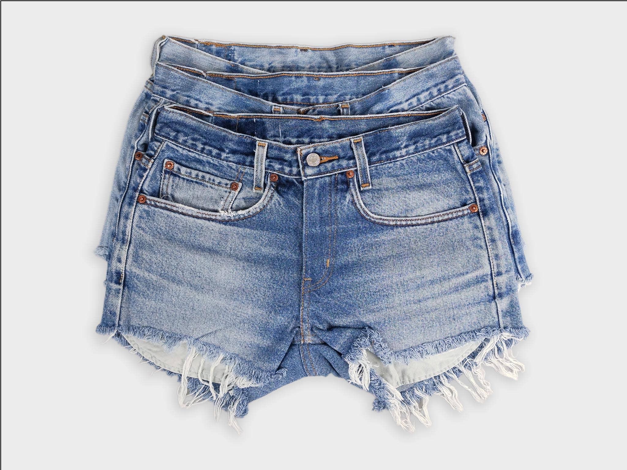 Low-Rise Levi Denim Shorts