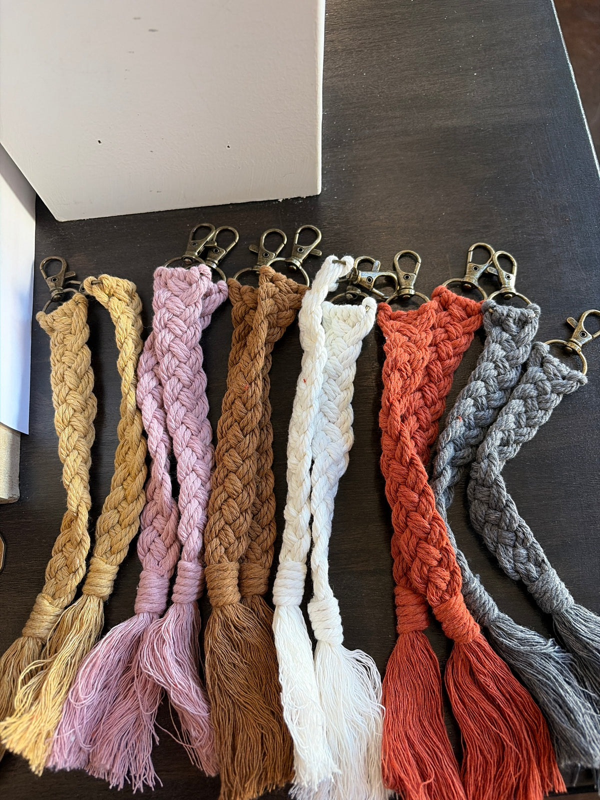 Macrame Braided Key Chains (LOCAL)