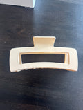 Matte Jumbo Cut Out Rectangle Hair Claw