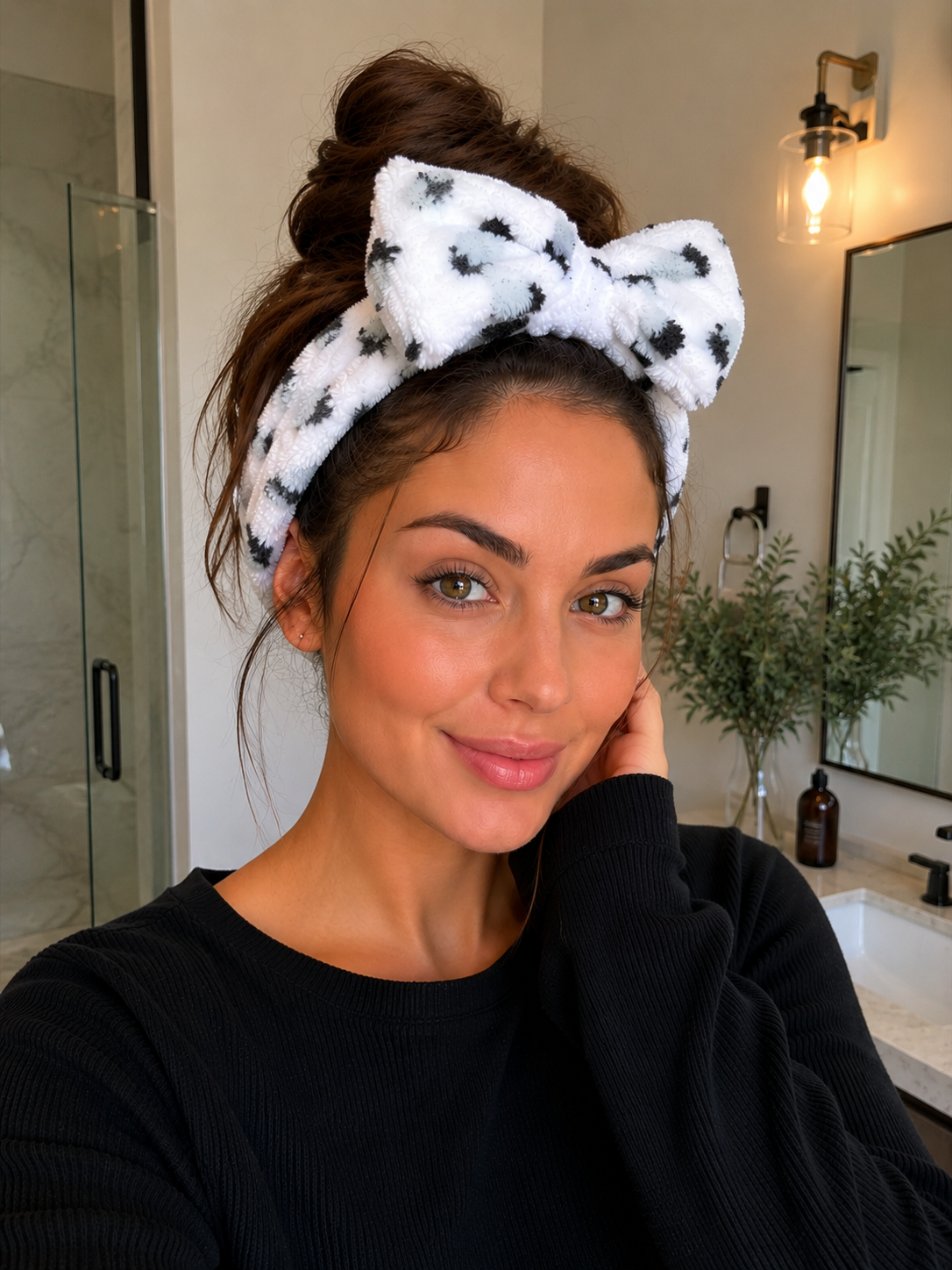 Leopard Print Shower Headwrap