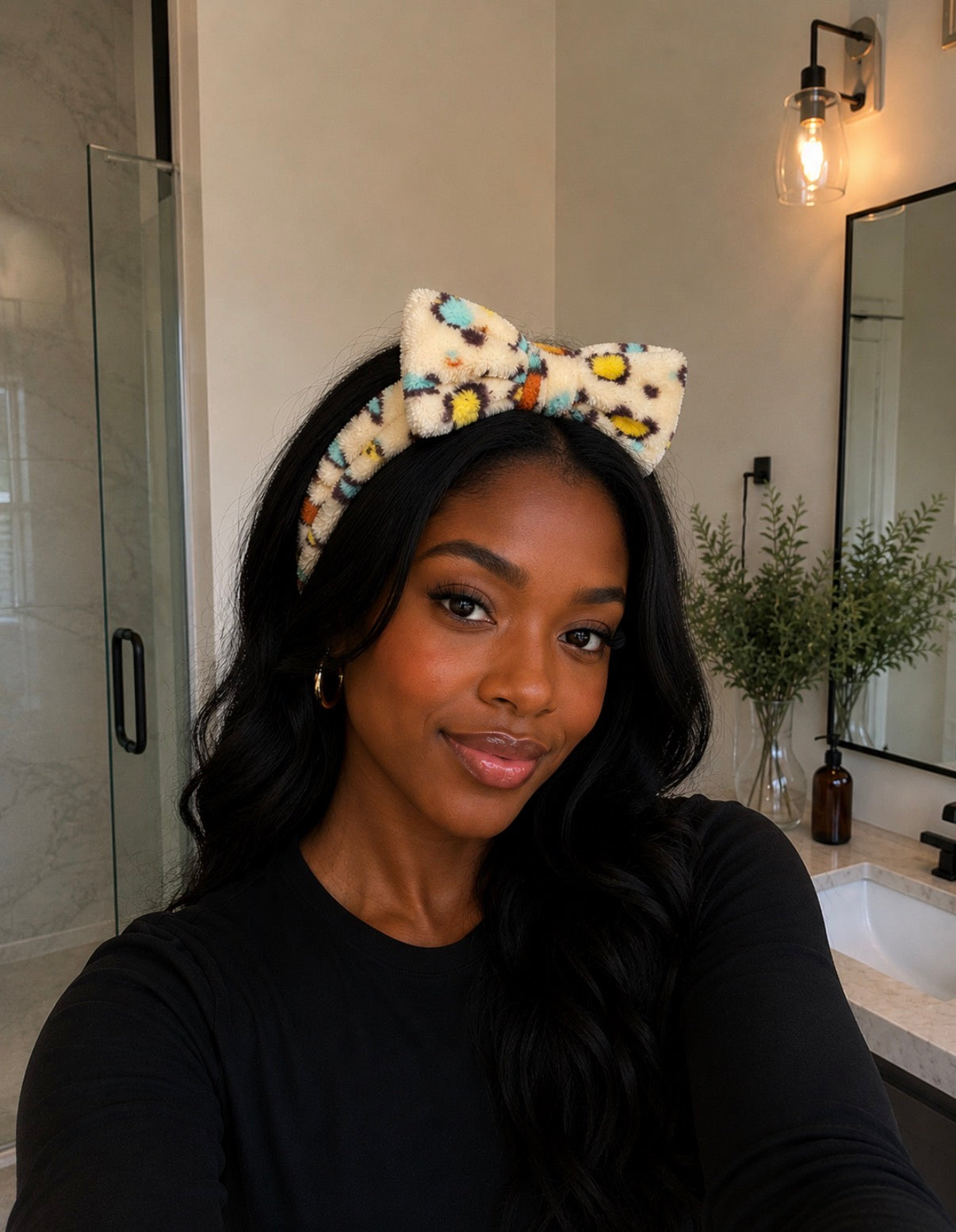 Leopard Print Shower Headwrap