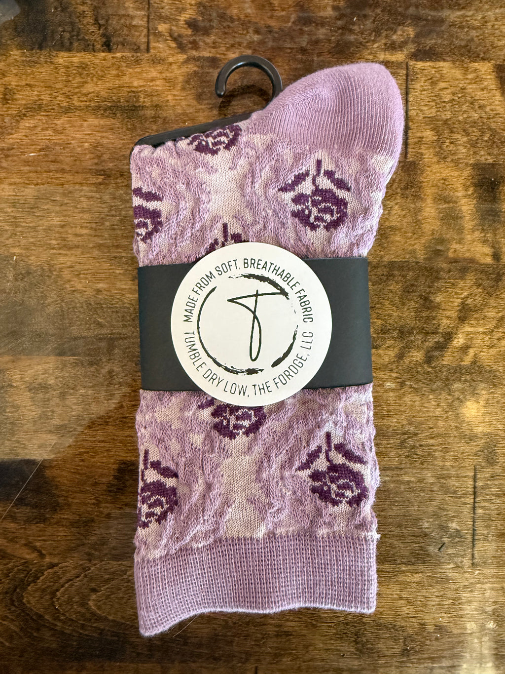 Ladies Vintage Floral Jacquard Socks
