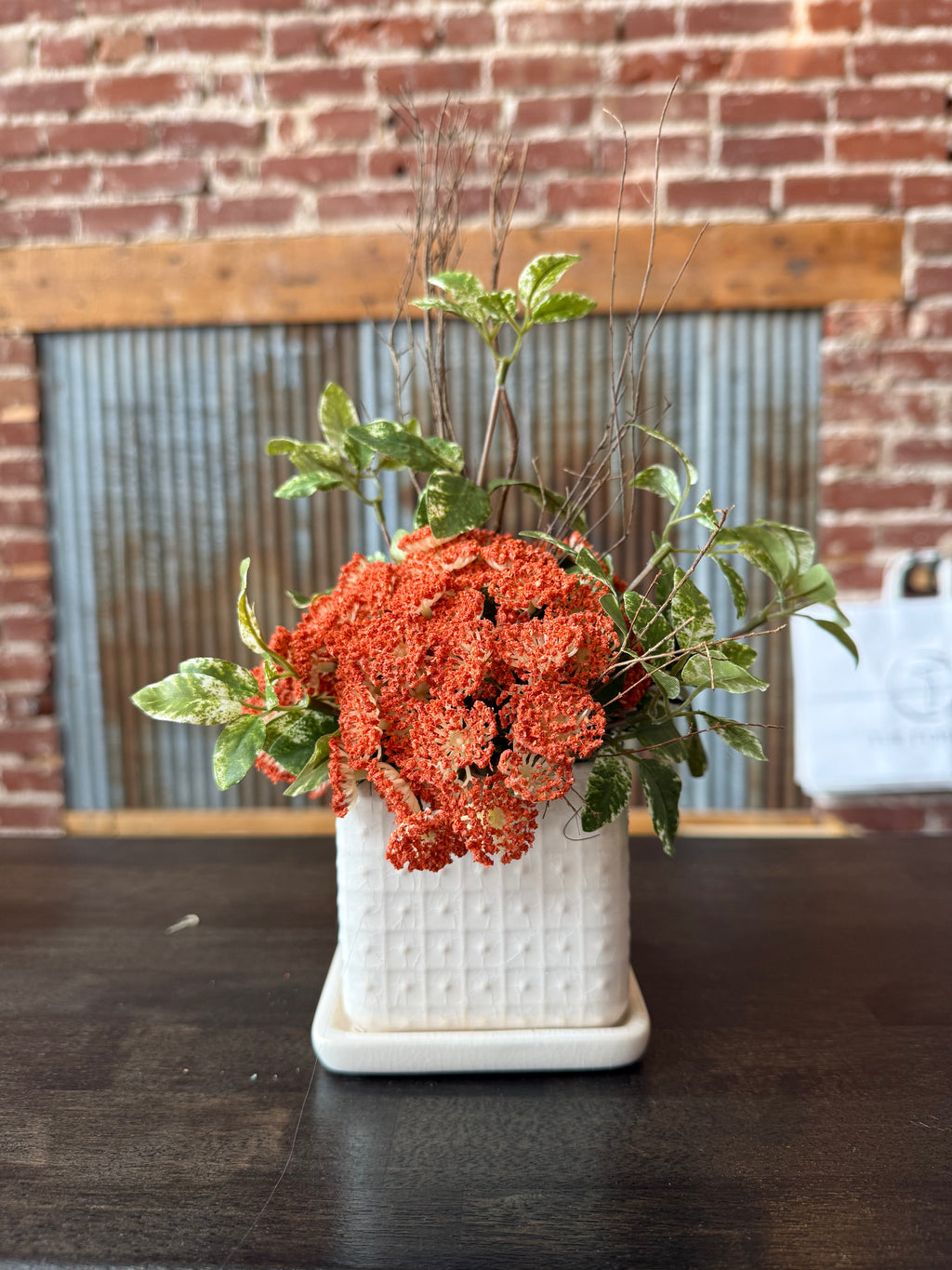 Faux succulents