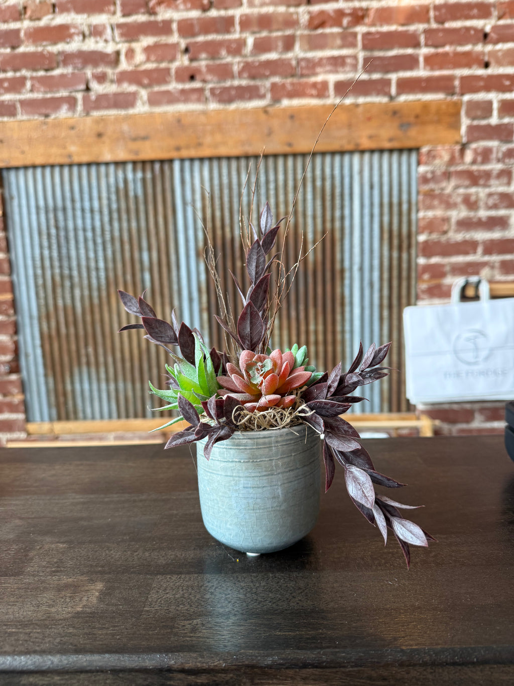 Faux succulents