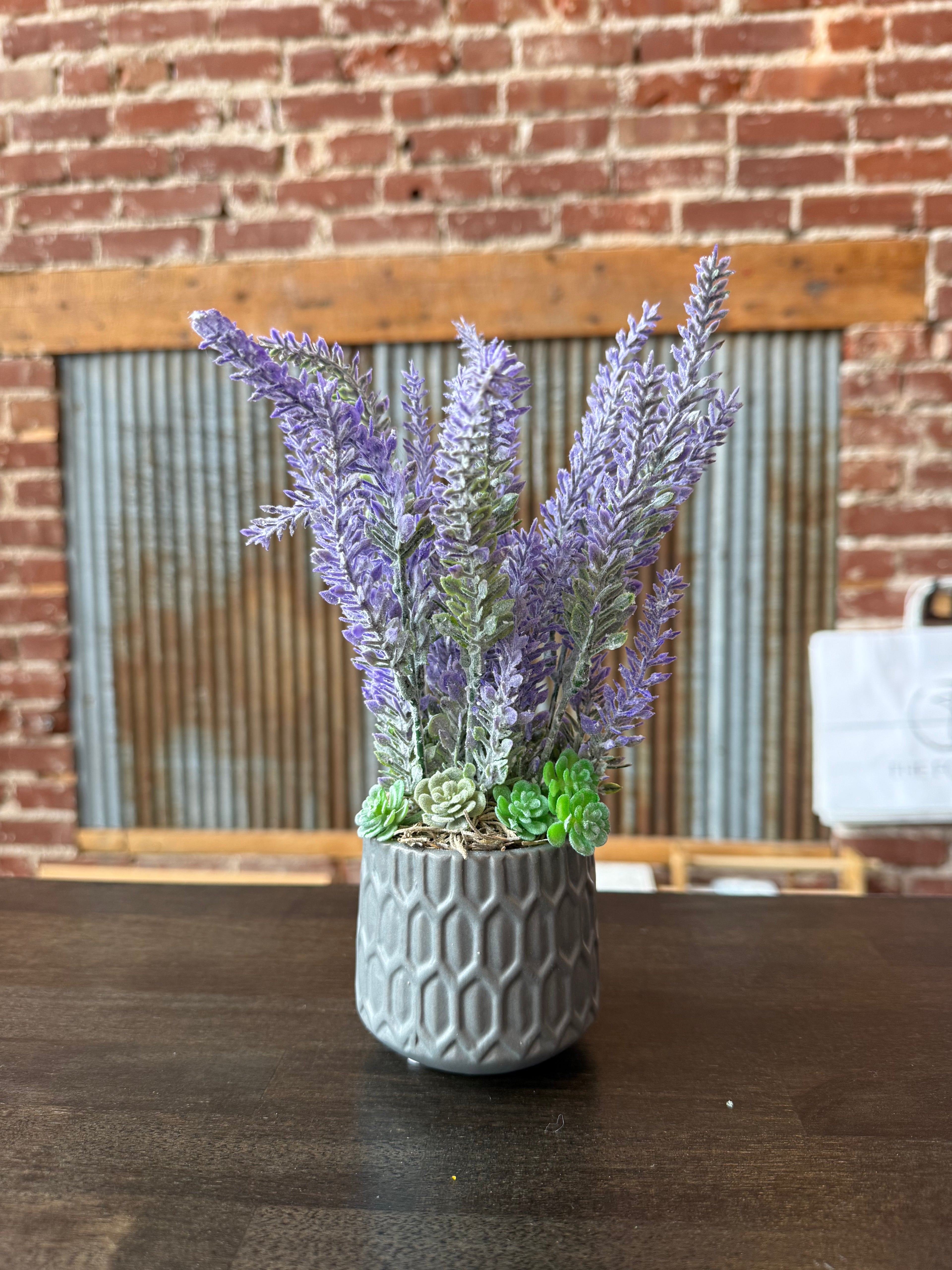 Faux succulents