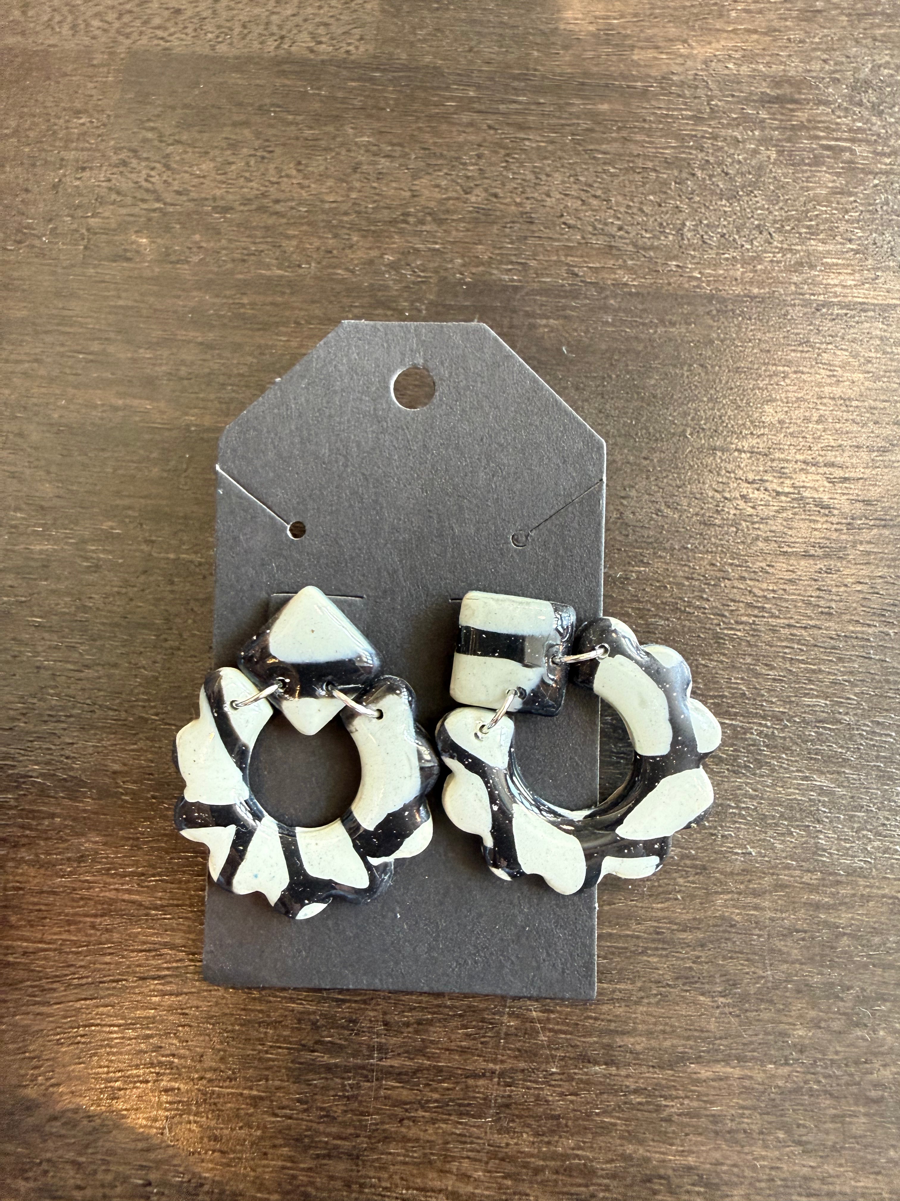 Handcrafted Clay & Resin Earrings by Quinn & Clay