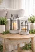 Metal Lantern Candle Holder (Set of 2)