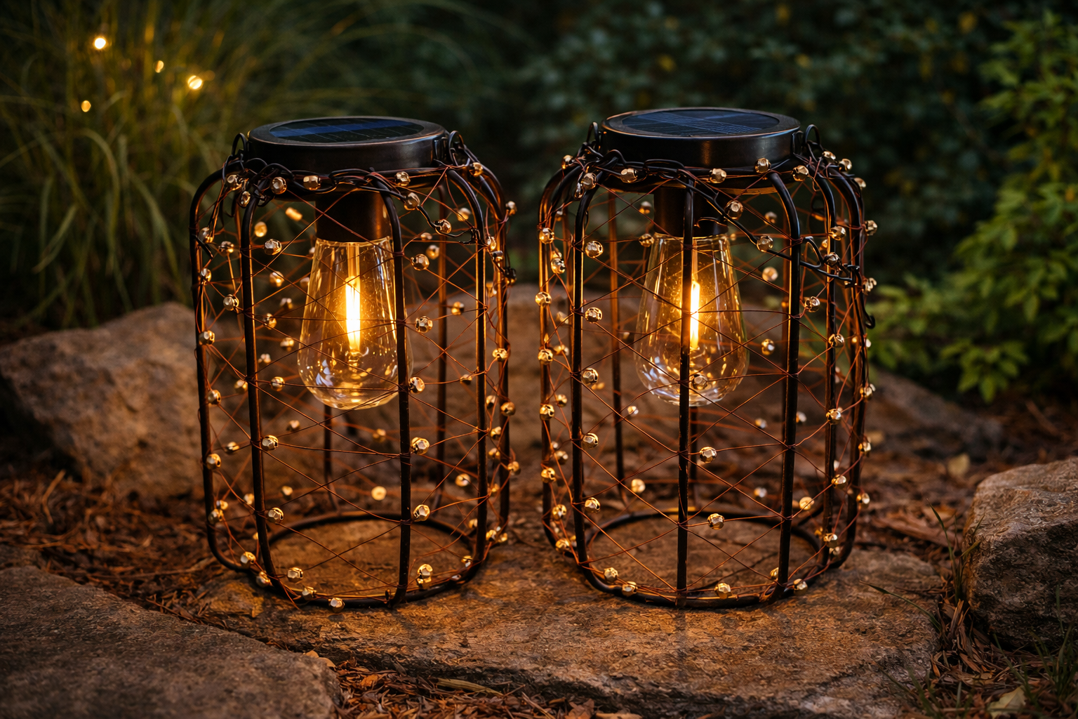 Bamboo or Beaded Lights - Solar