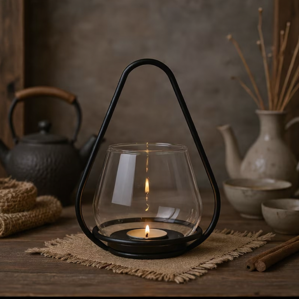 Tear Drop Glass Lantern