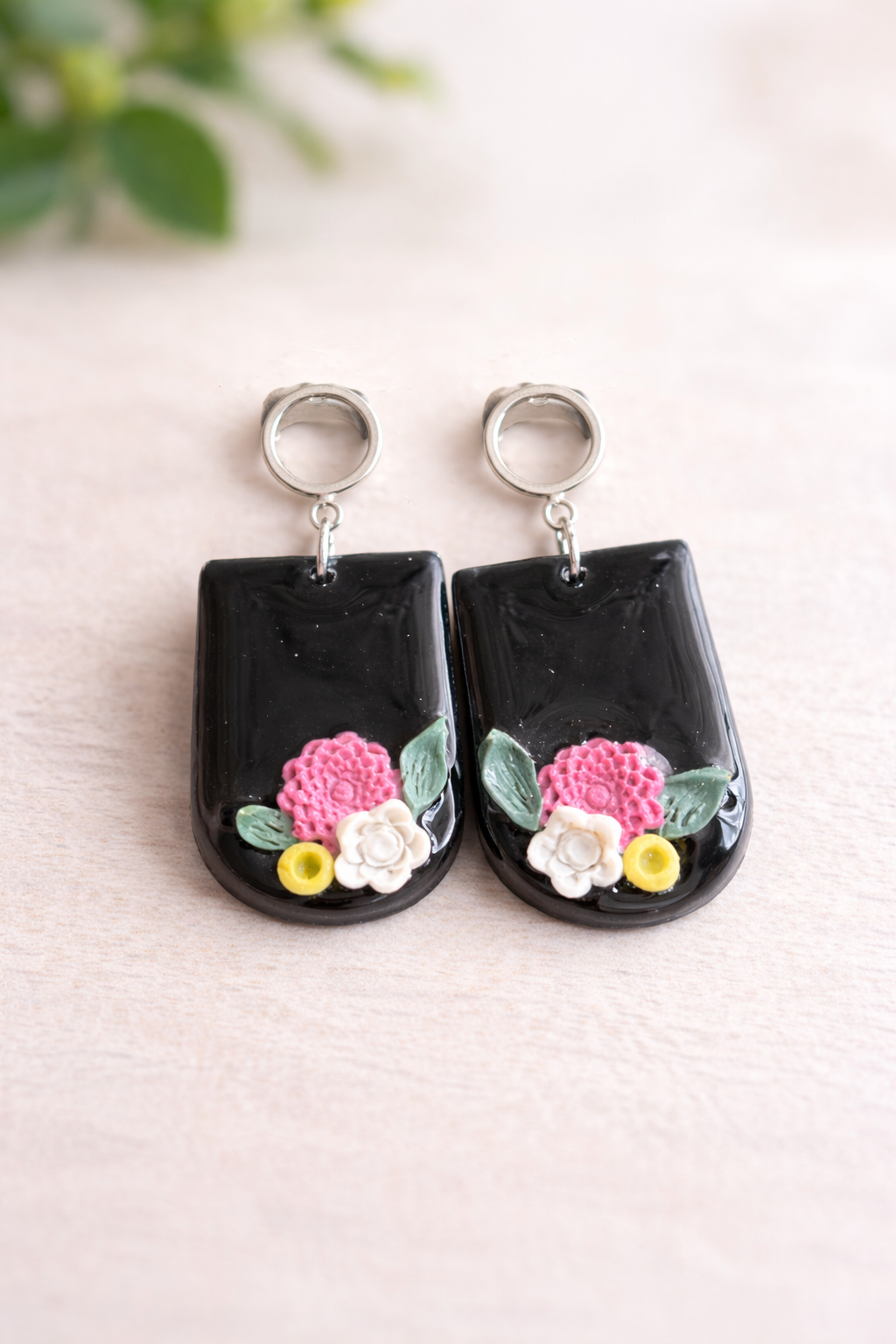 Handcrafted Clay & Resin Earrings by Quinn & Clay