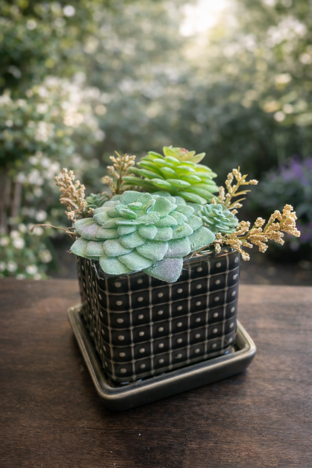 Faux succulents