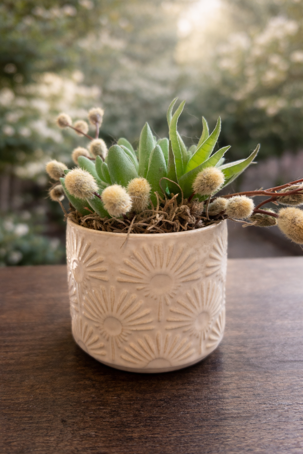 Faux succulents