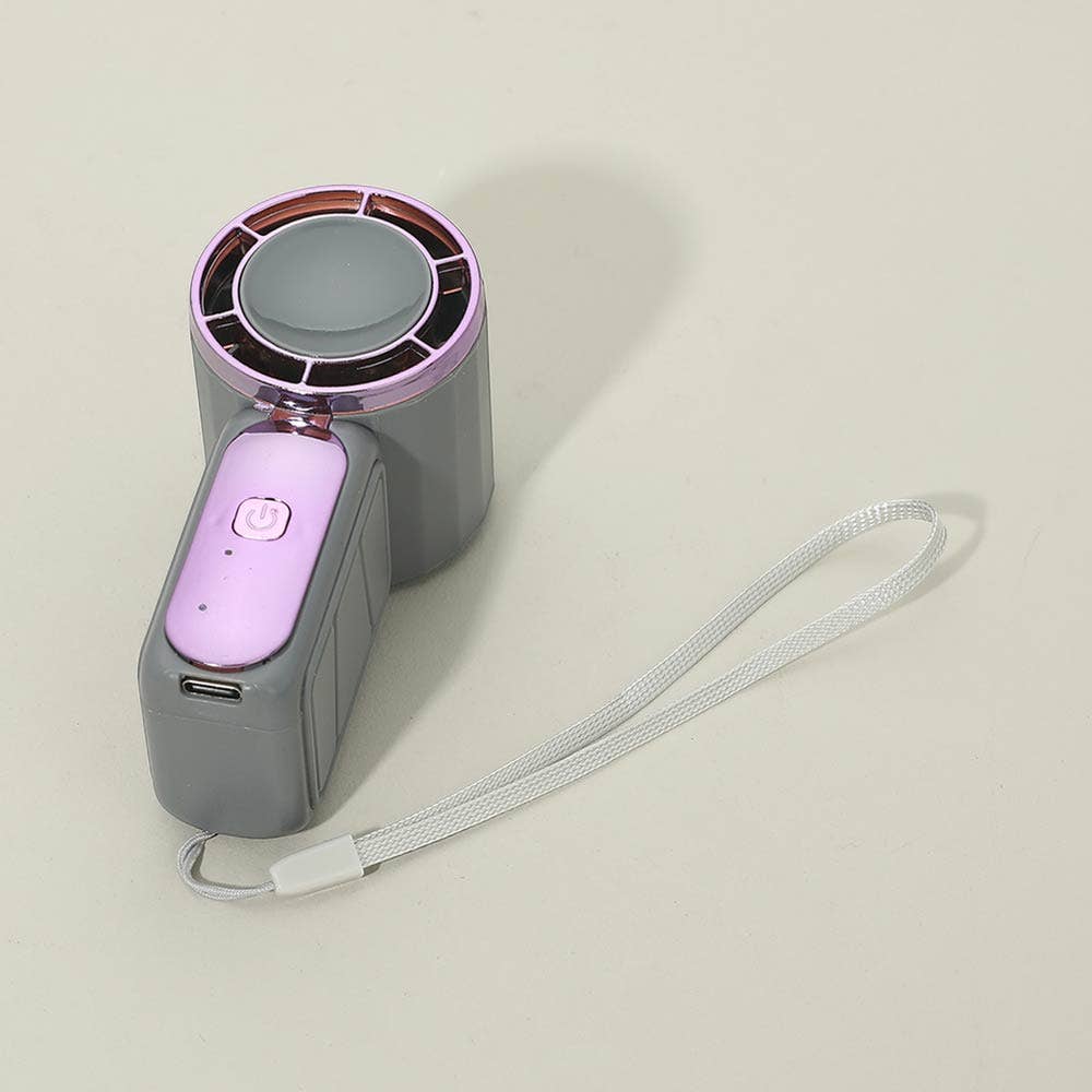 Light Up Digital Display Portable Handheld Mini Fan