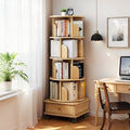 Rotating Bookshelf with Drawer